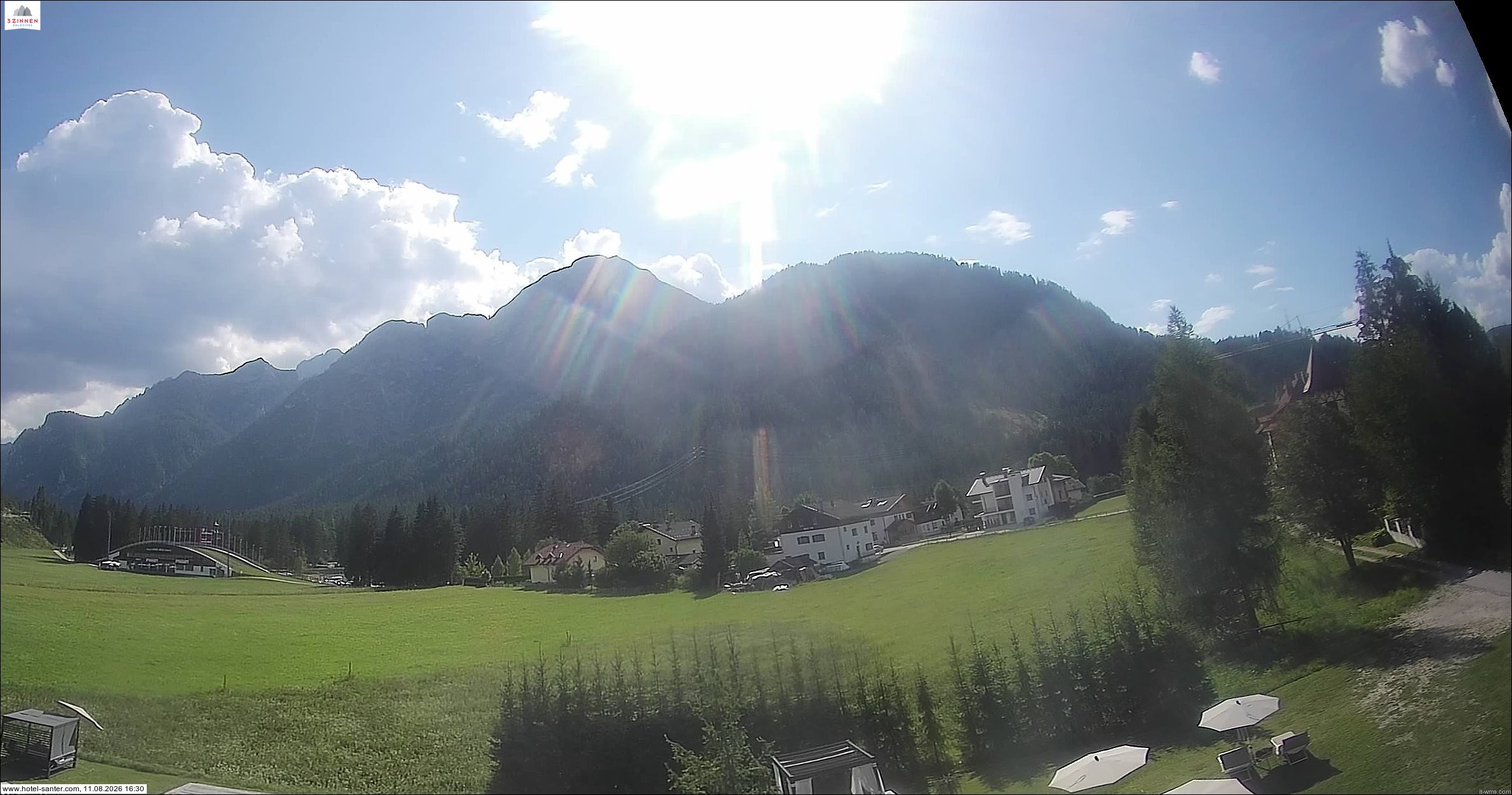 Archived image Webcam Hotel Santer in Toblach