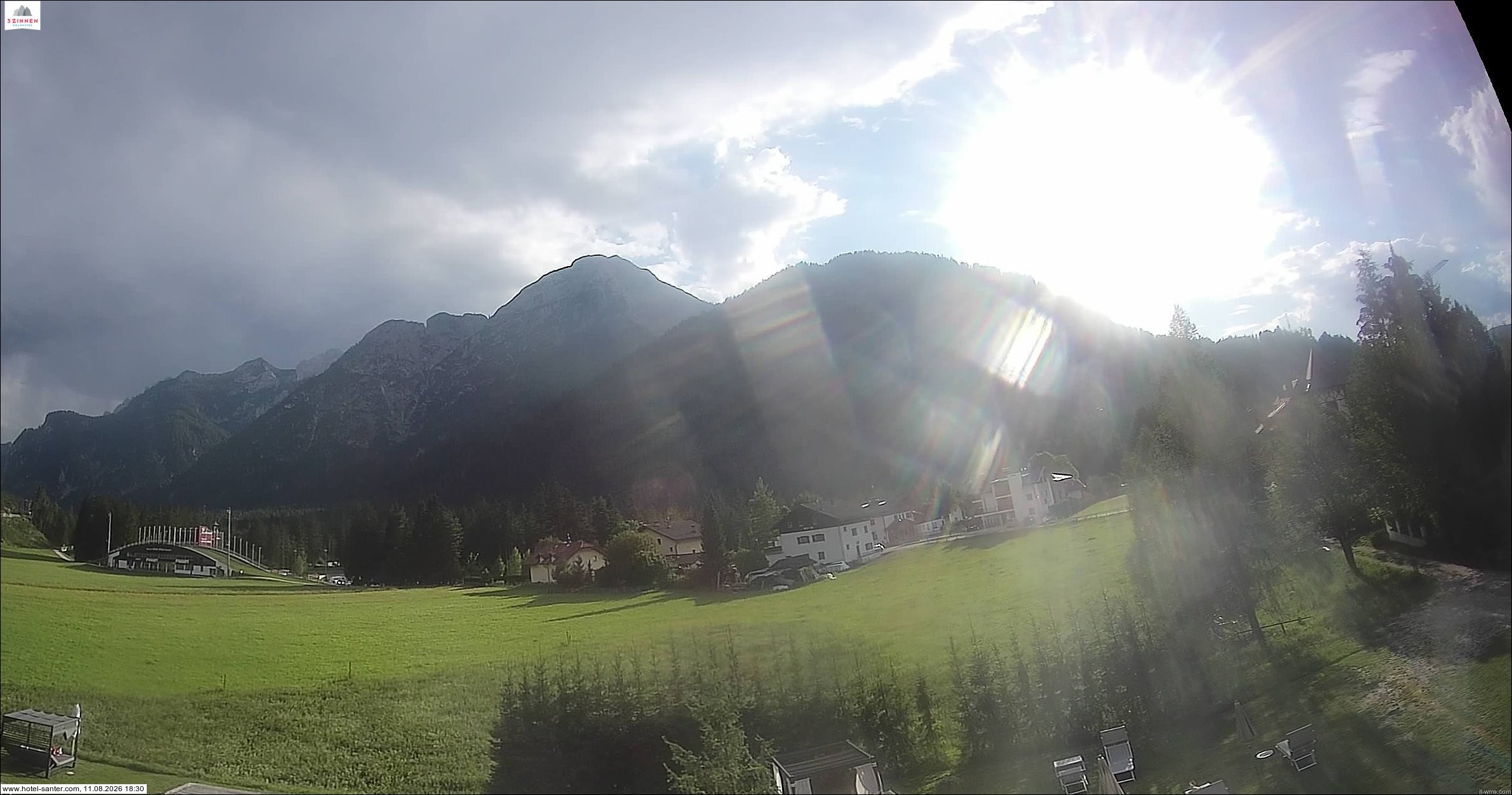 Archived image Webcam Hotel Santer in Toblach
