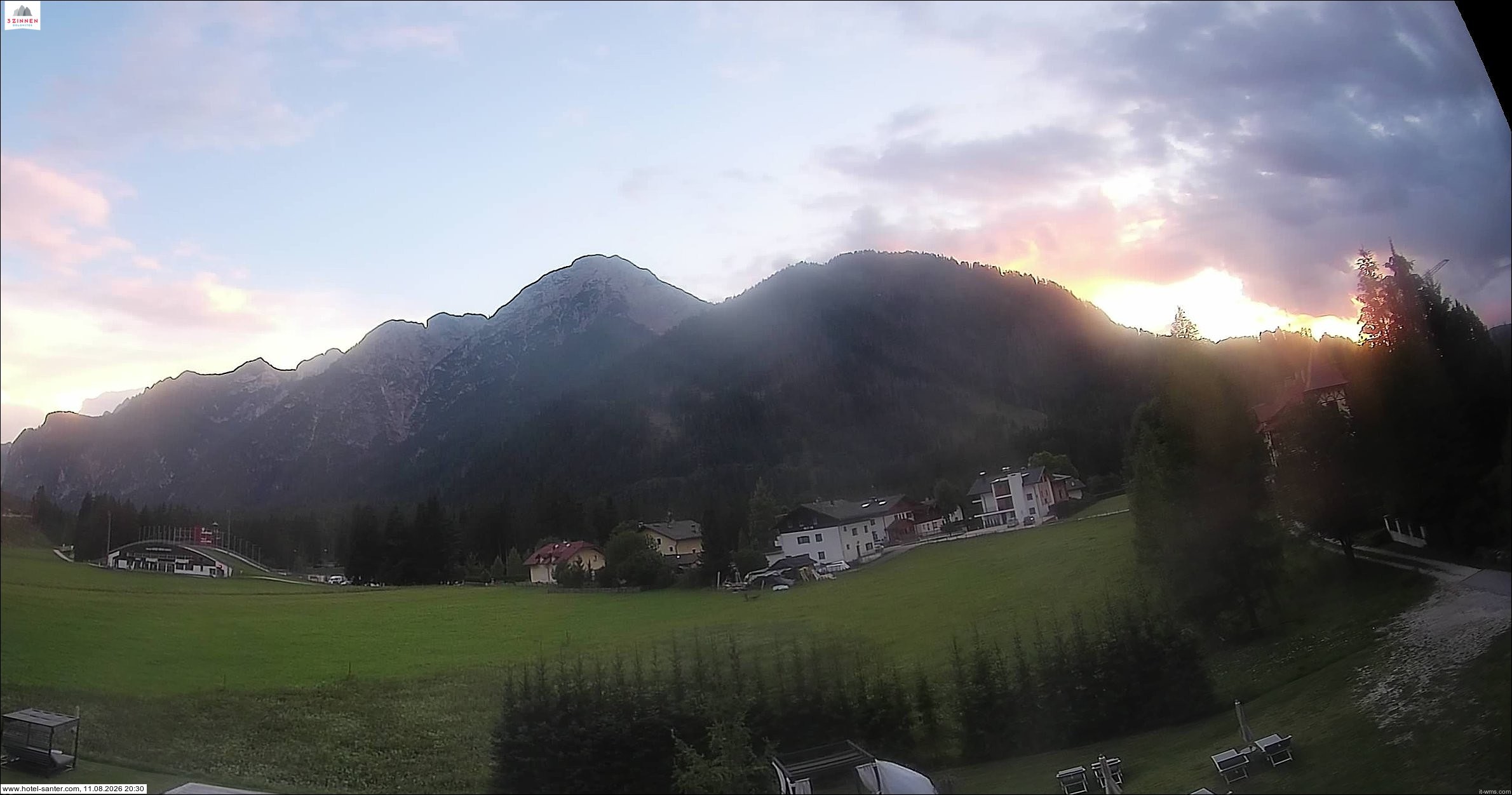 Archived image Webcam Hotel Santer in Toblach
