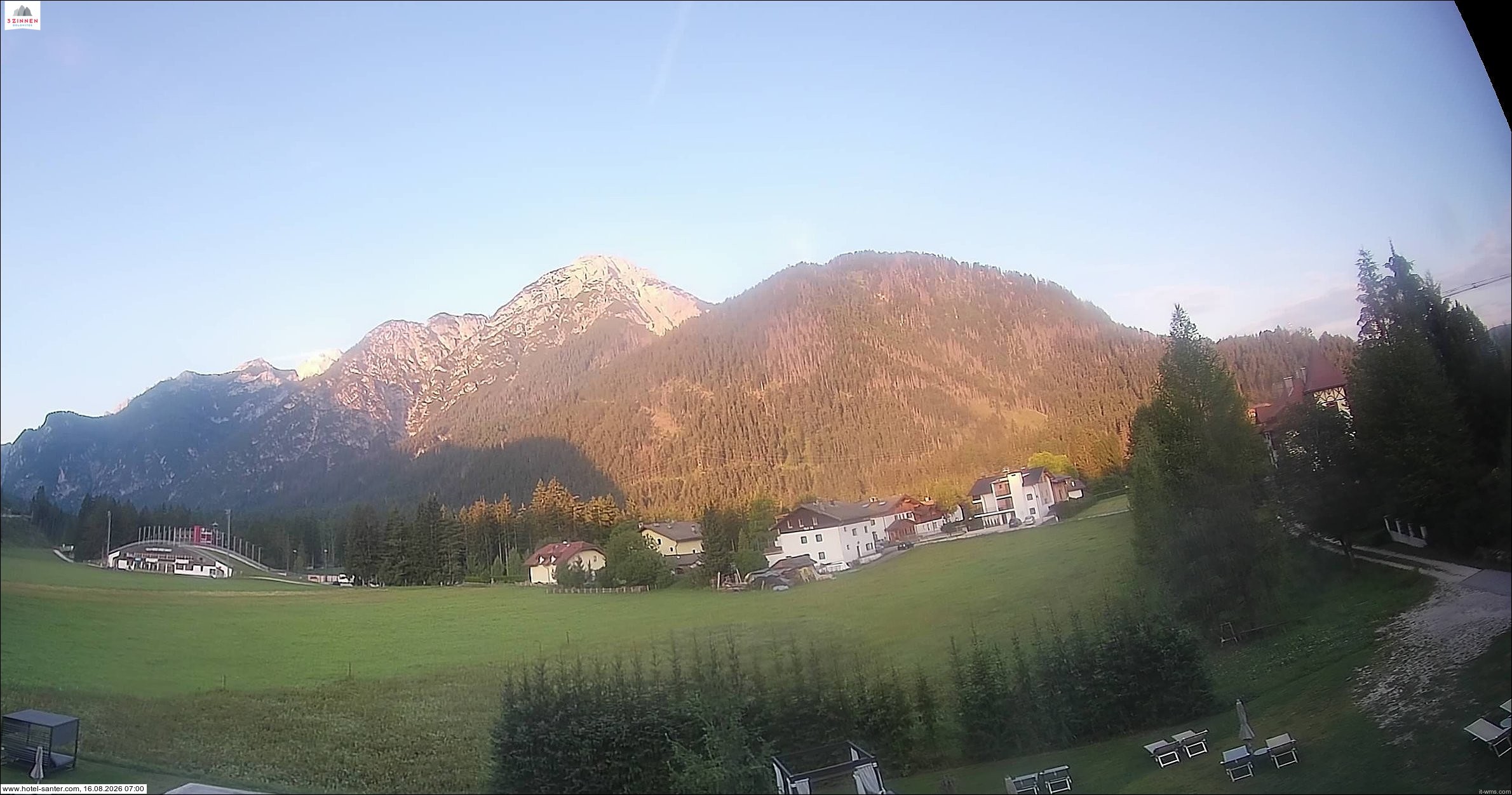 Archived image Webcam Hotel Santer in Toblach