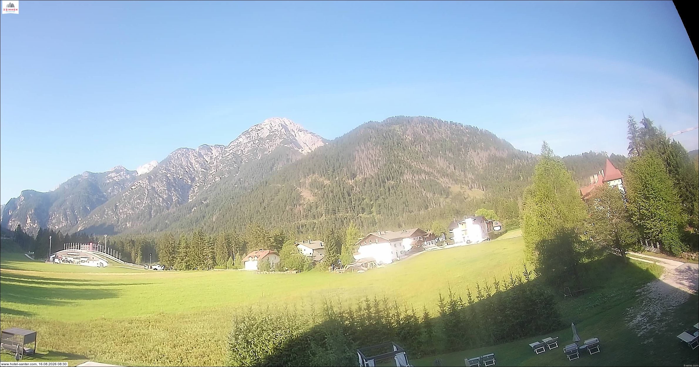 Archived image Webcam Hotel Santer in Toblach