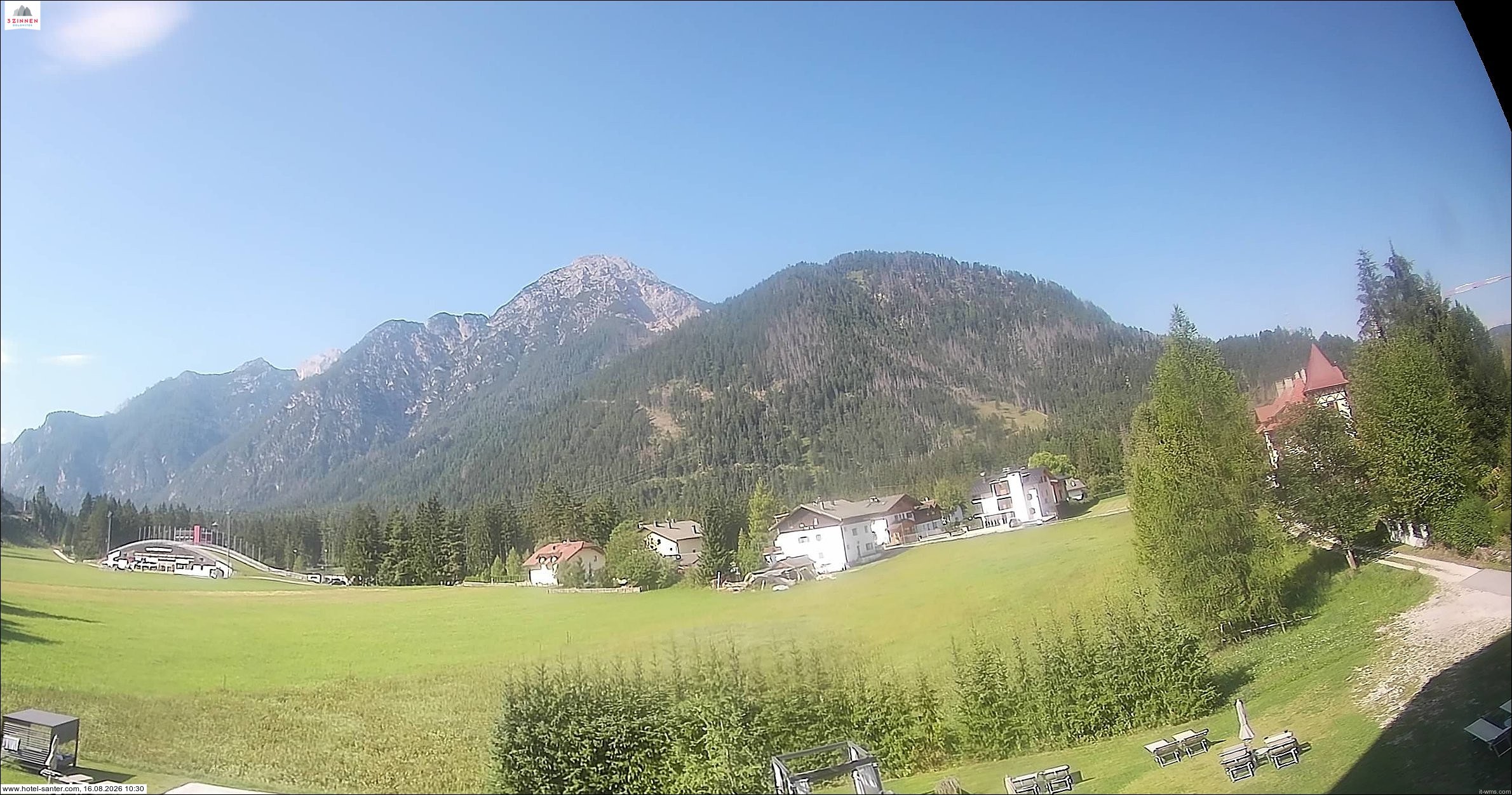 Archived image Webcam Hotel Santer in Toblach
