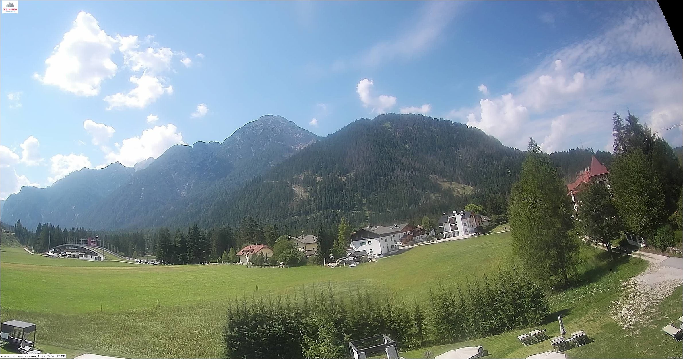 Archived image Webcam Hotel Santer in Toblach