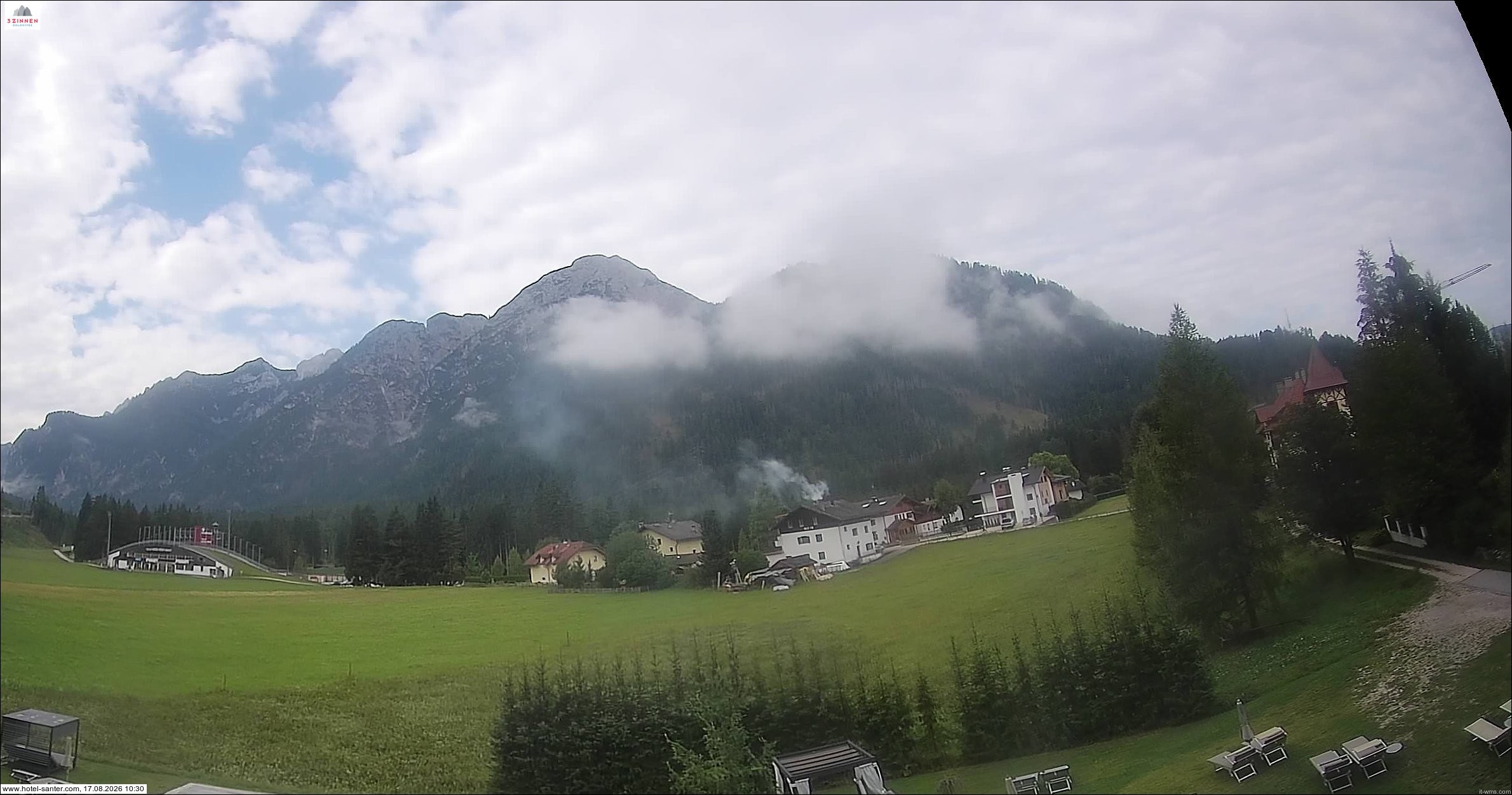 Archived image Webcam Hotel Santer in Toblach