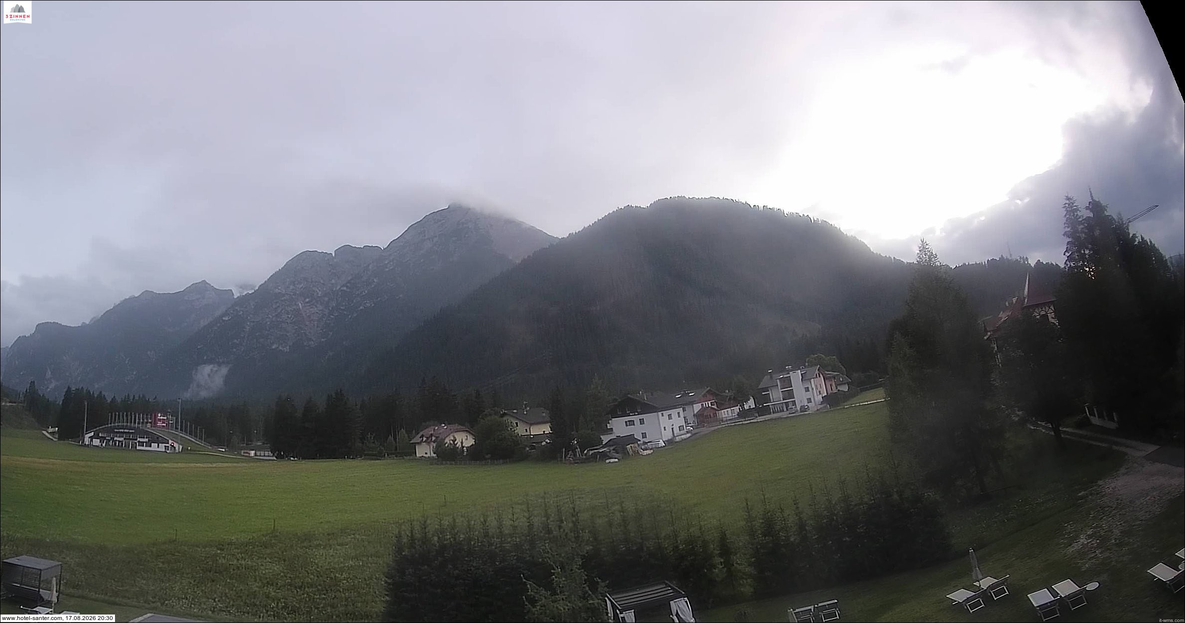 Archived image Webcam Hotel Santer in Toblach
