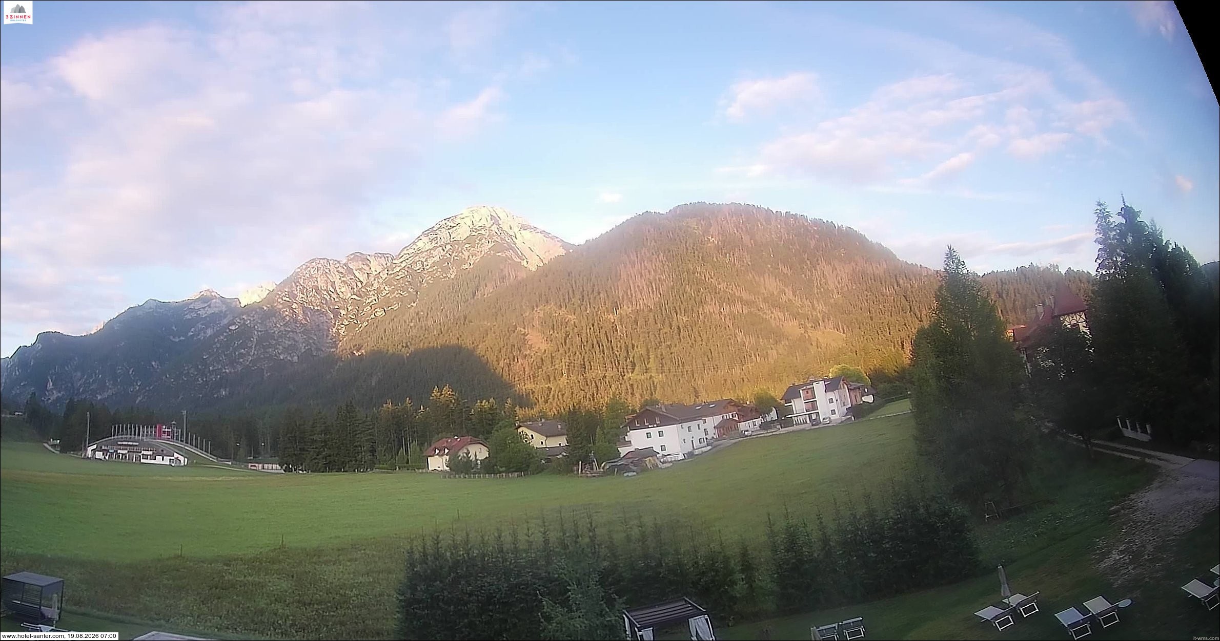 Archived image Webcam Hotel Santer in Toblach