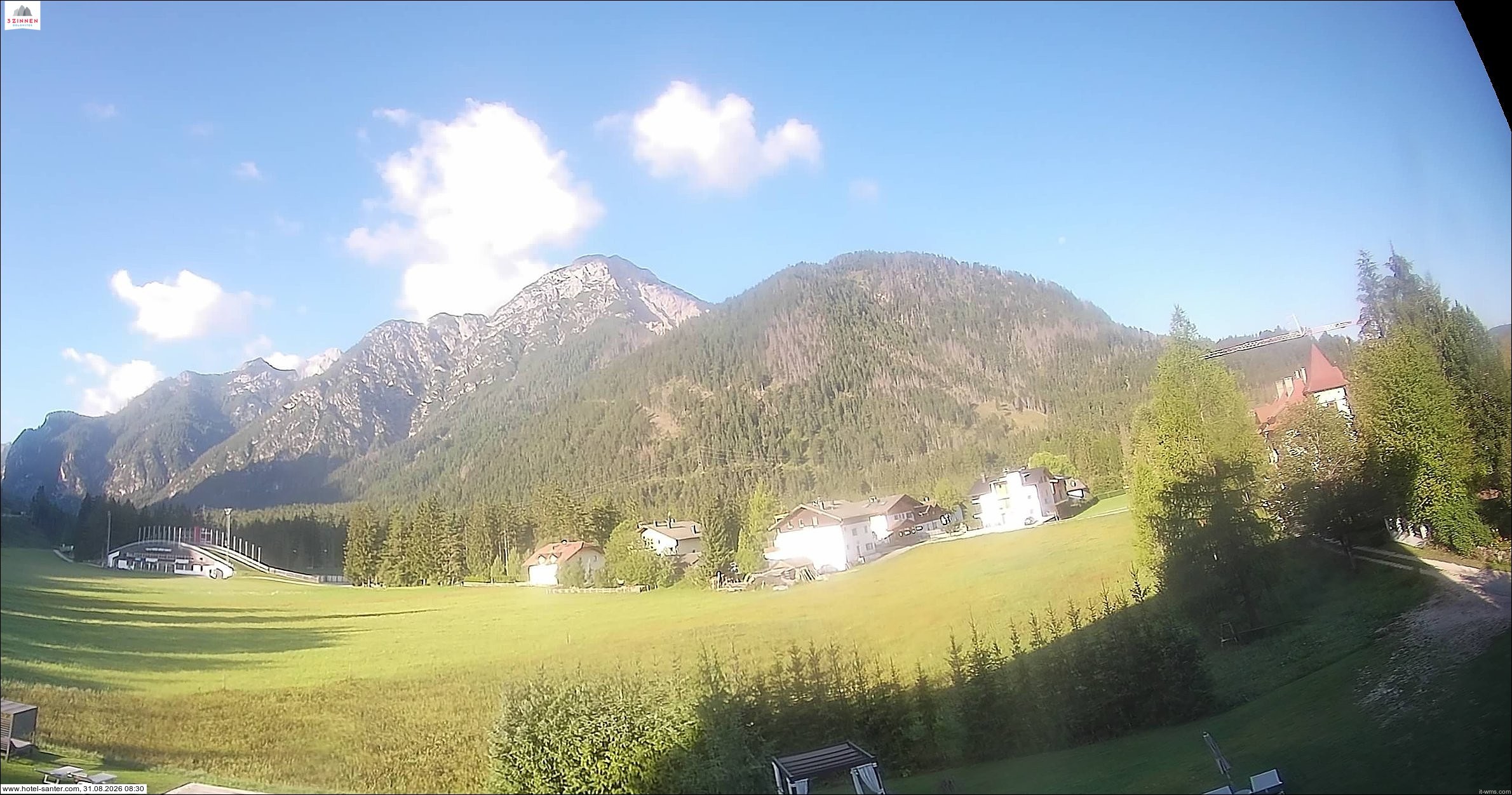 Archived image Webcam Hotel Santer in Toblach