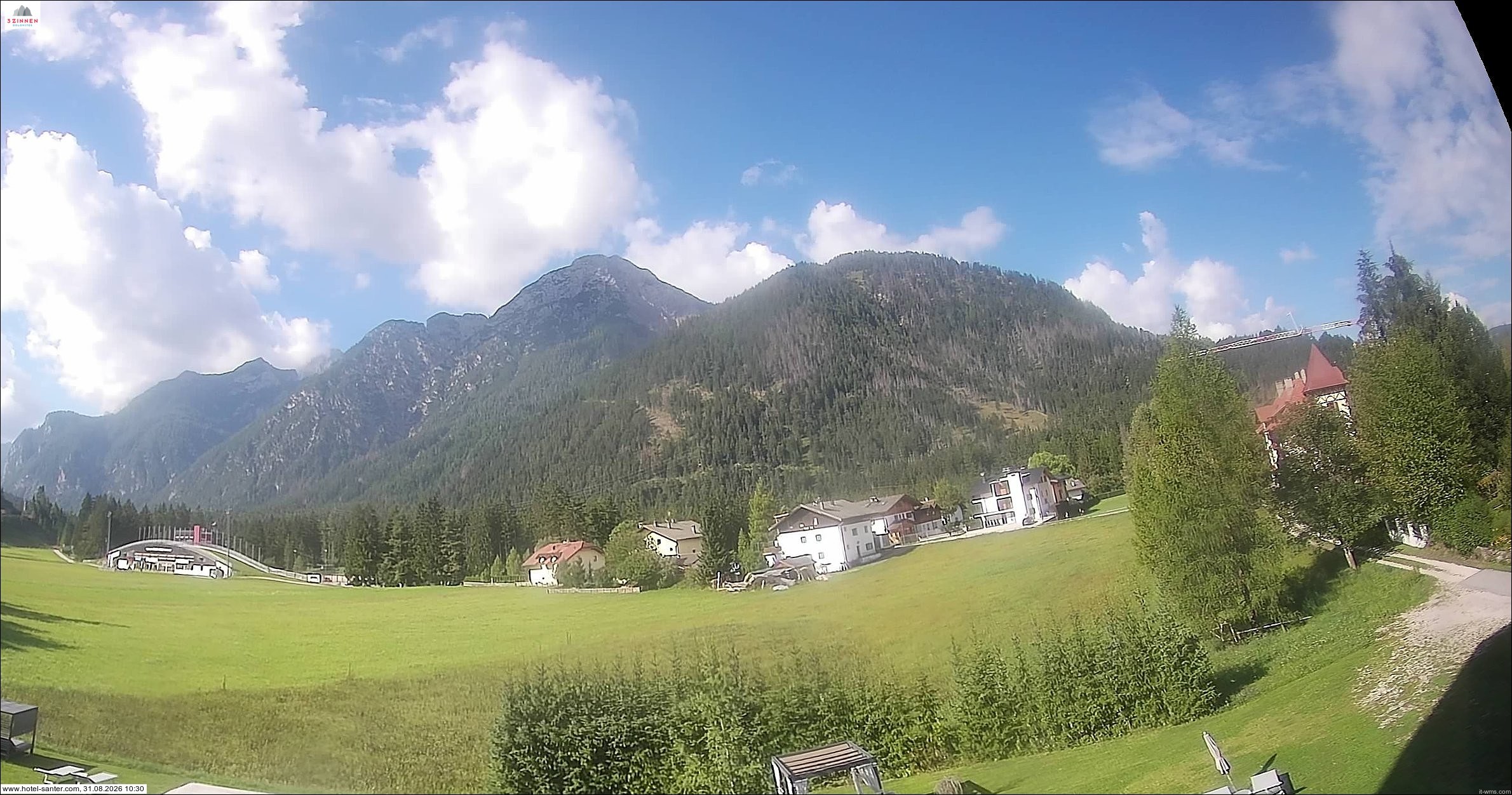 Archived image Webcam Hotel Santer in Toblach