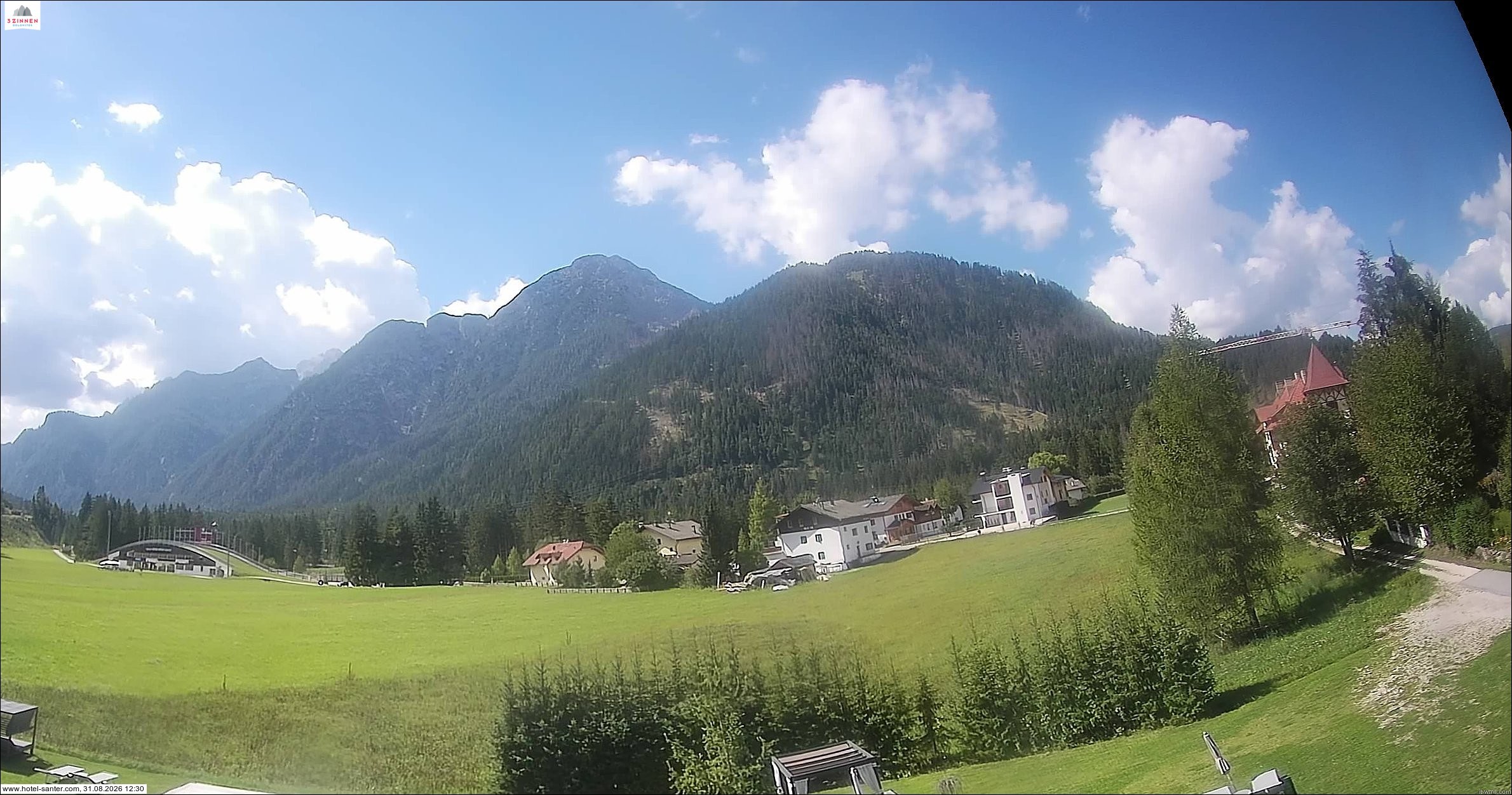 Archived image Webcam Hotel Santer in Toblach