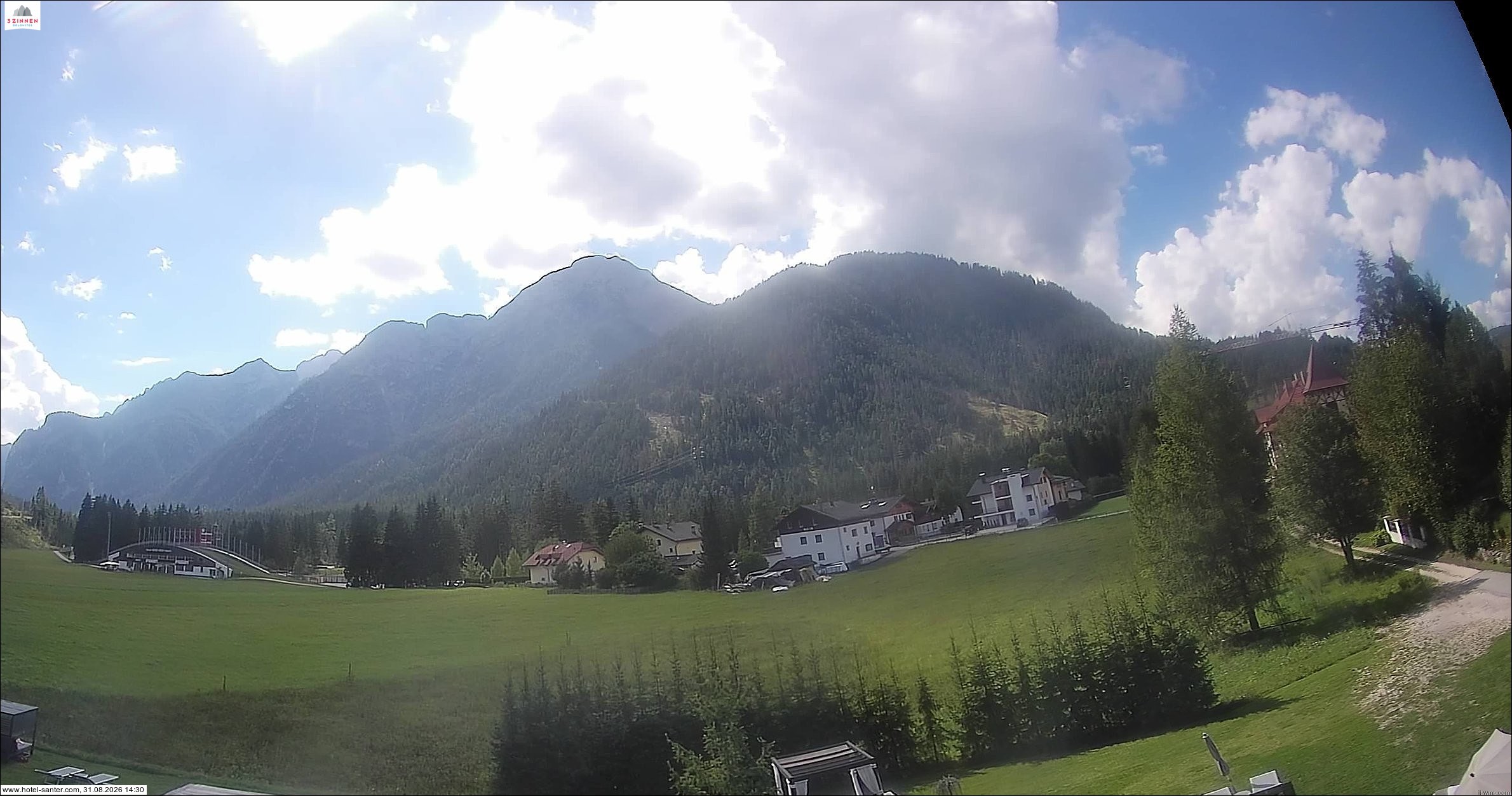Archived image Webcam Hotel Santer in Toblach