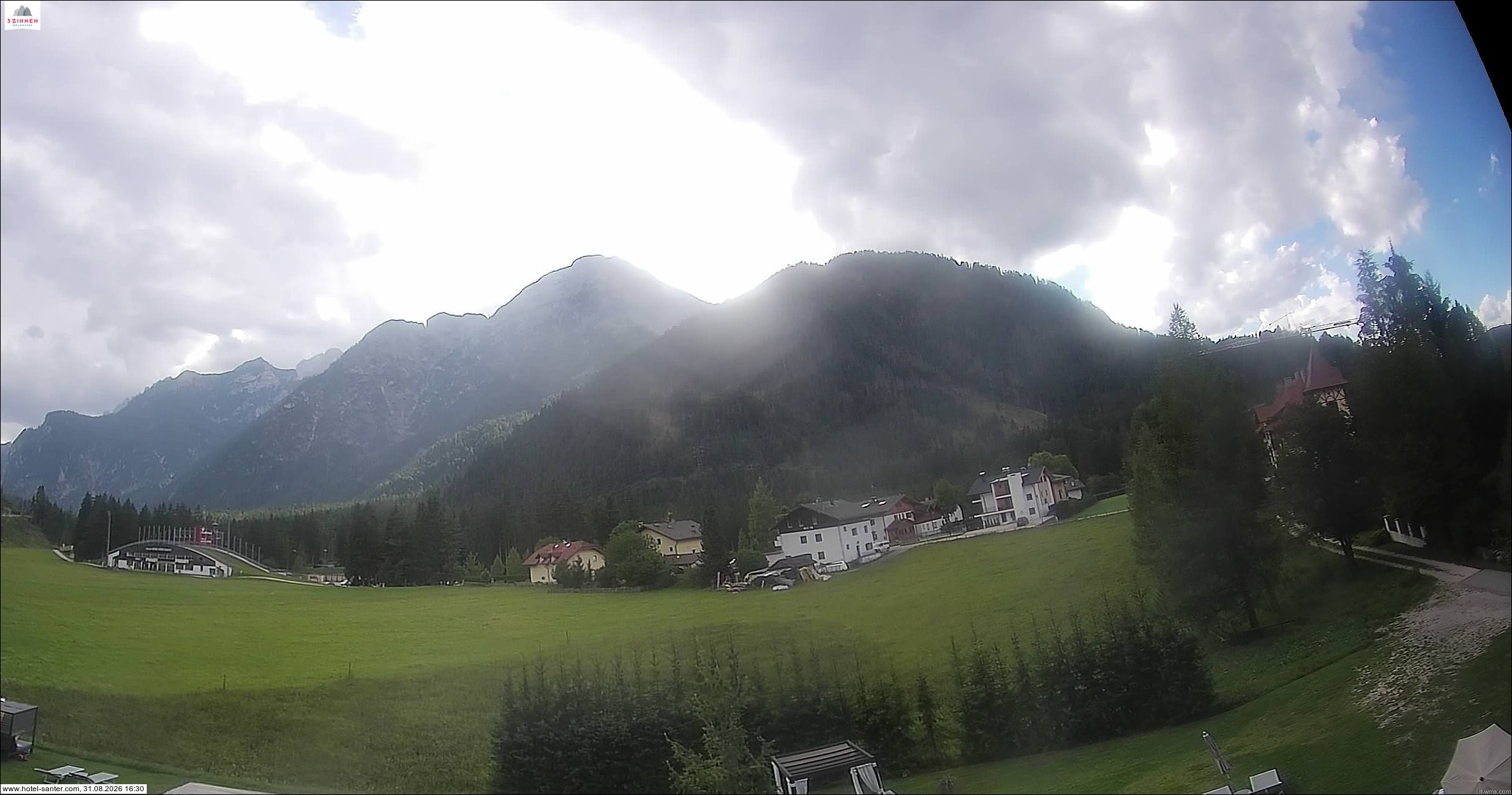 Archived image Webcam Hotel Santer in Toblach