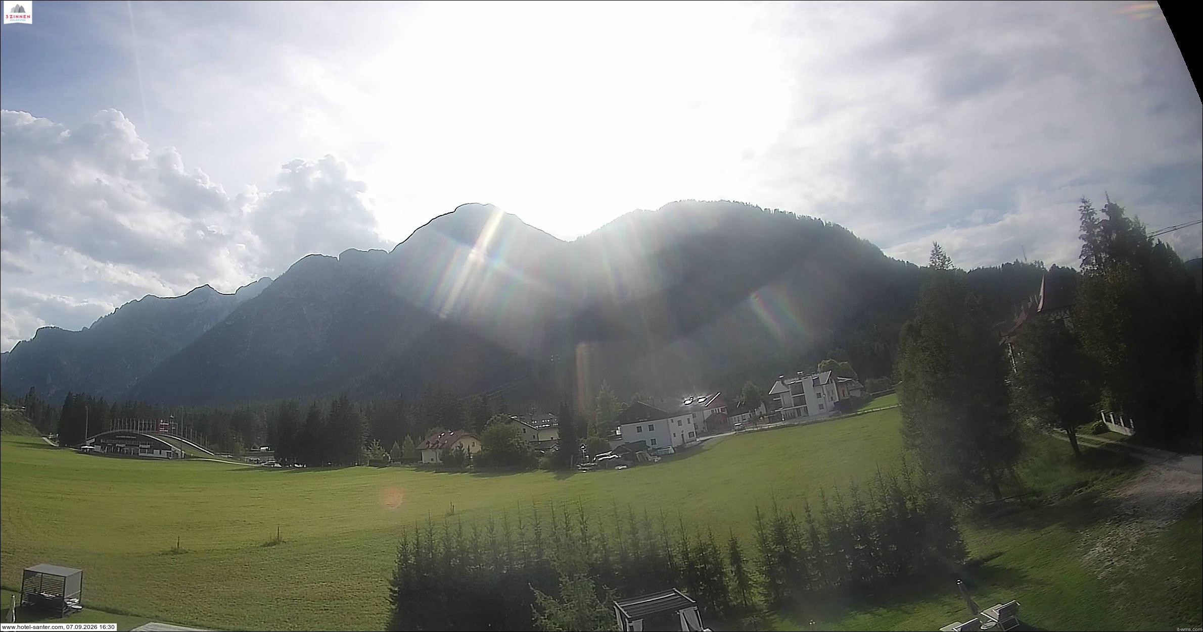 Archived image Webcam Hotel Santer in Toblach