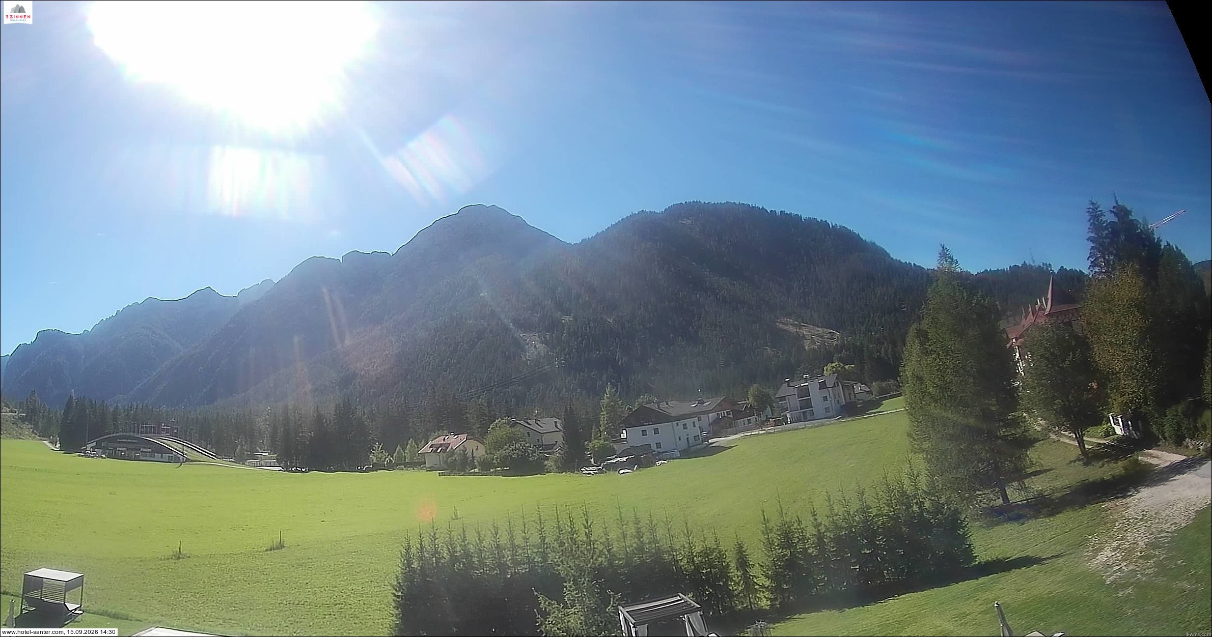 Archived image Webcam Hotel Santer in Toblach