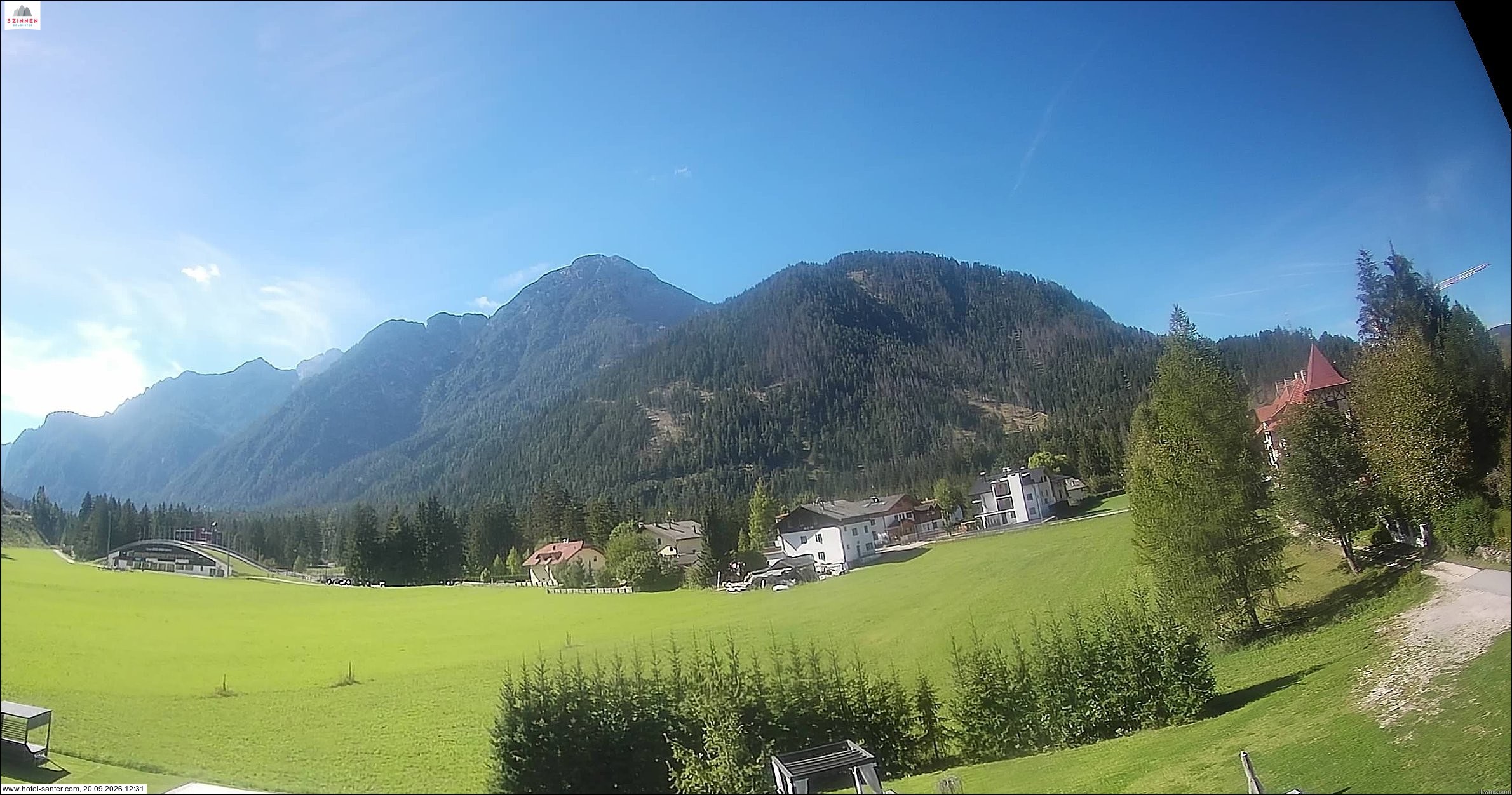 Archived image Webcam Hotel Santer in Toblach
