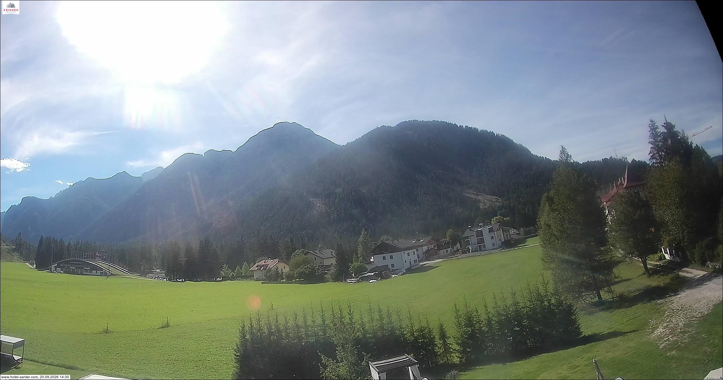Archived image Webcam Hotel Santer in Toblach