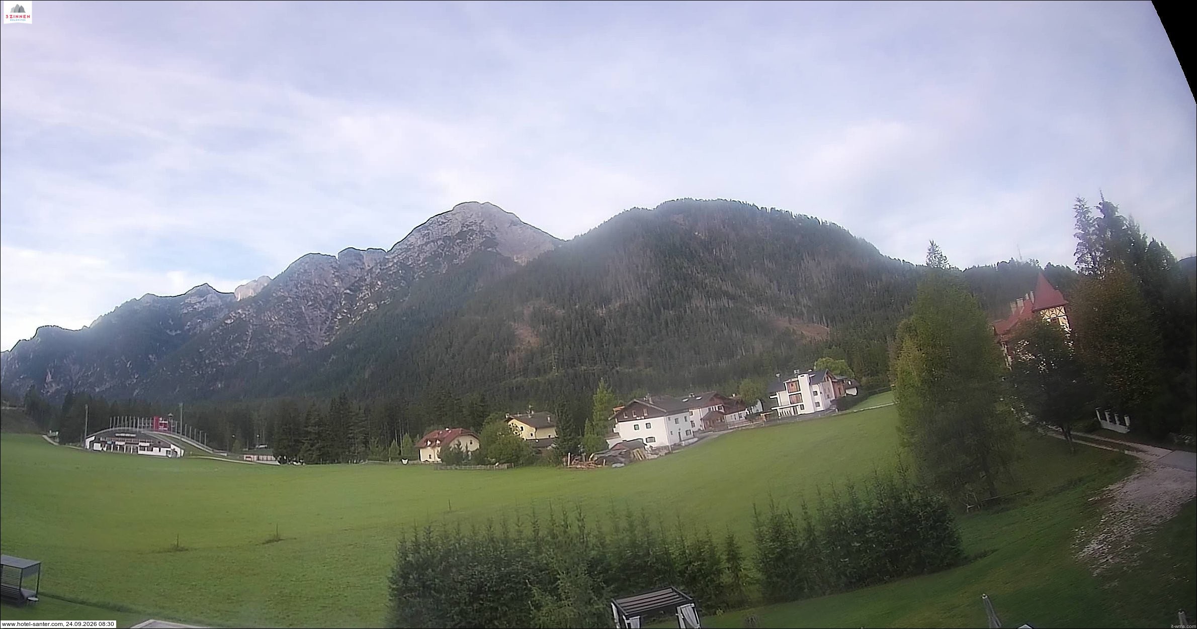 Archived image Webcam Hotel Santer in Toblach