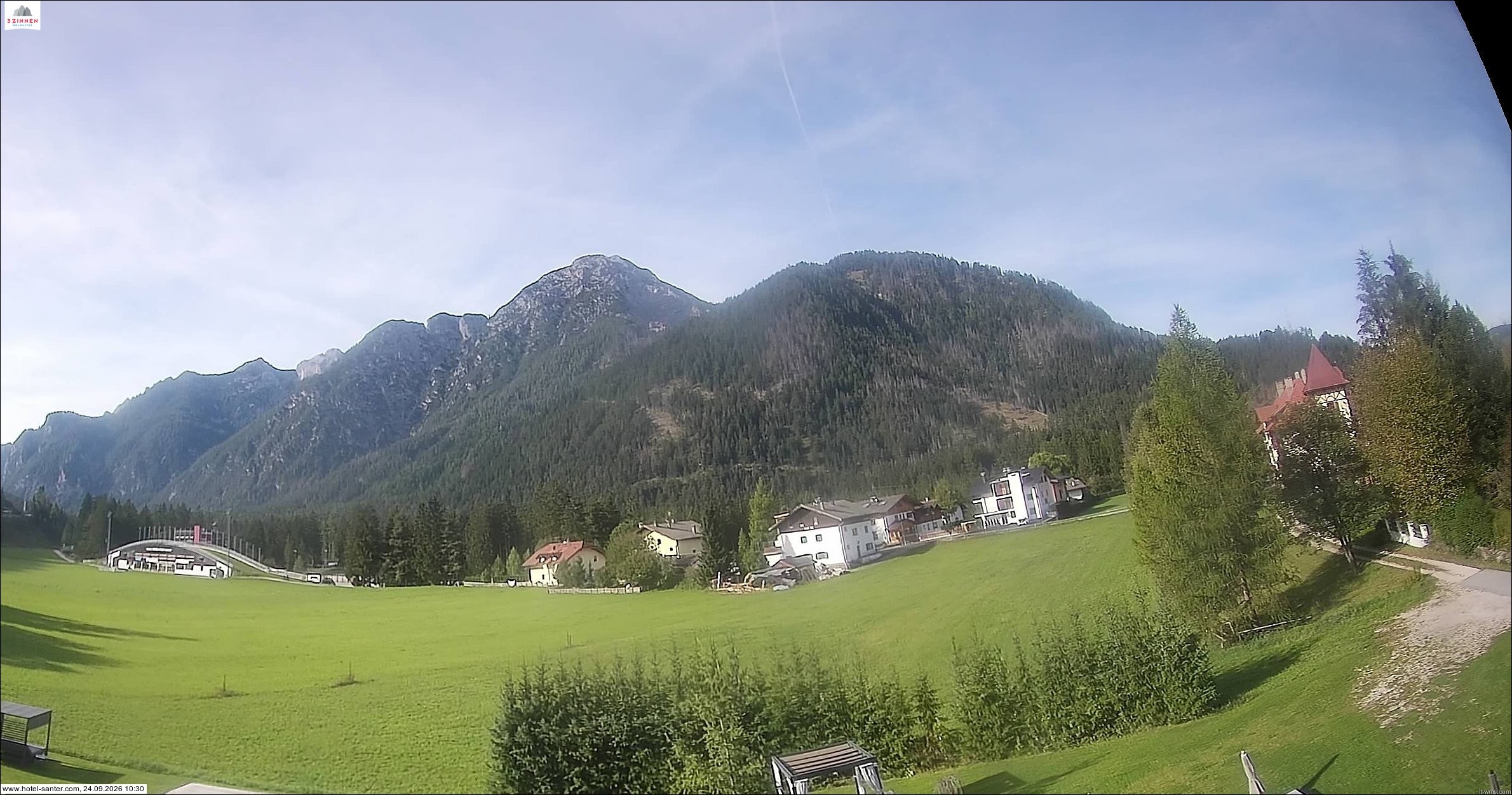 Archived image Webcam Hotel Santer in Toblach