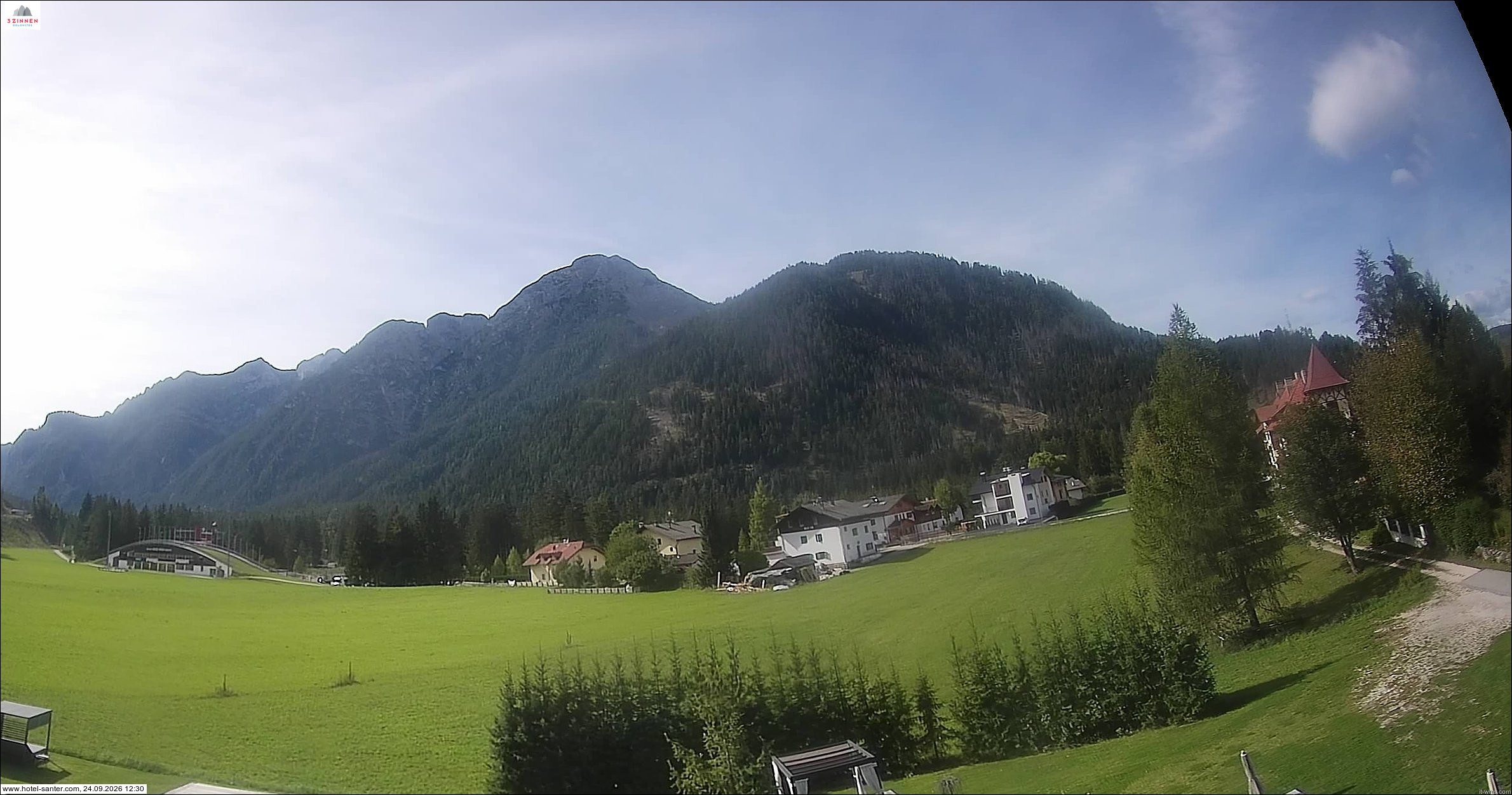 Archived image Webcam Hotel Santer in Toblach