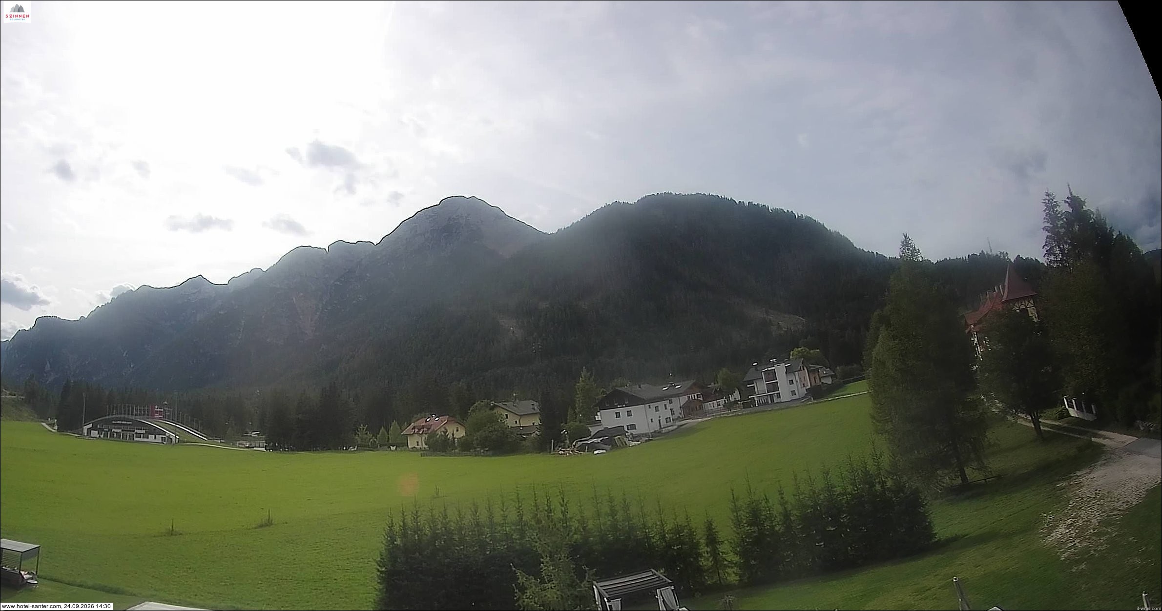 Archived image Webcam Hotel Santer in Toblach