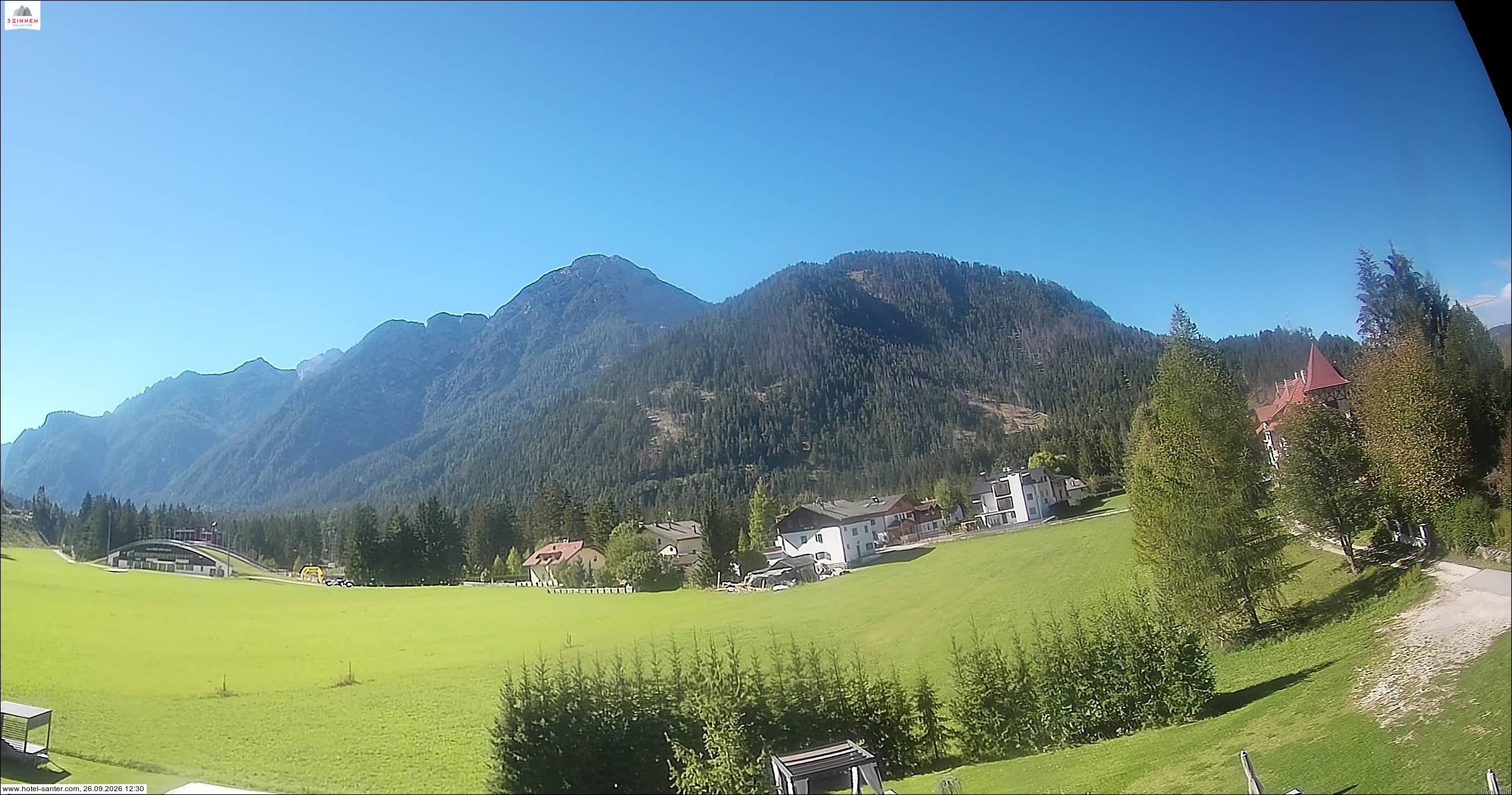 Archived image Webcam Hotel Santer in Toblach
