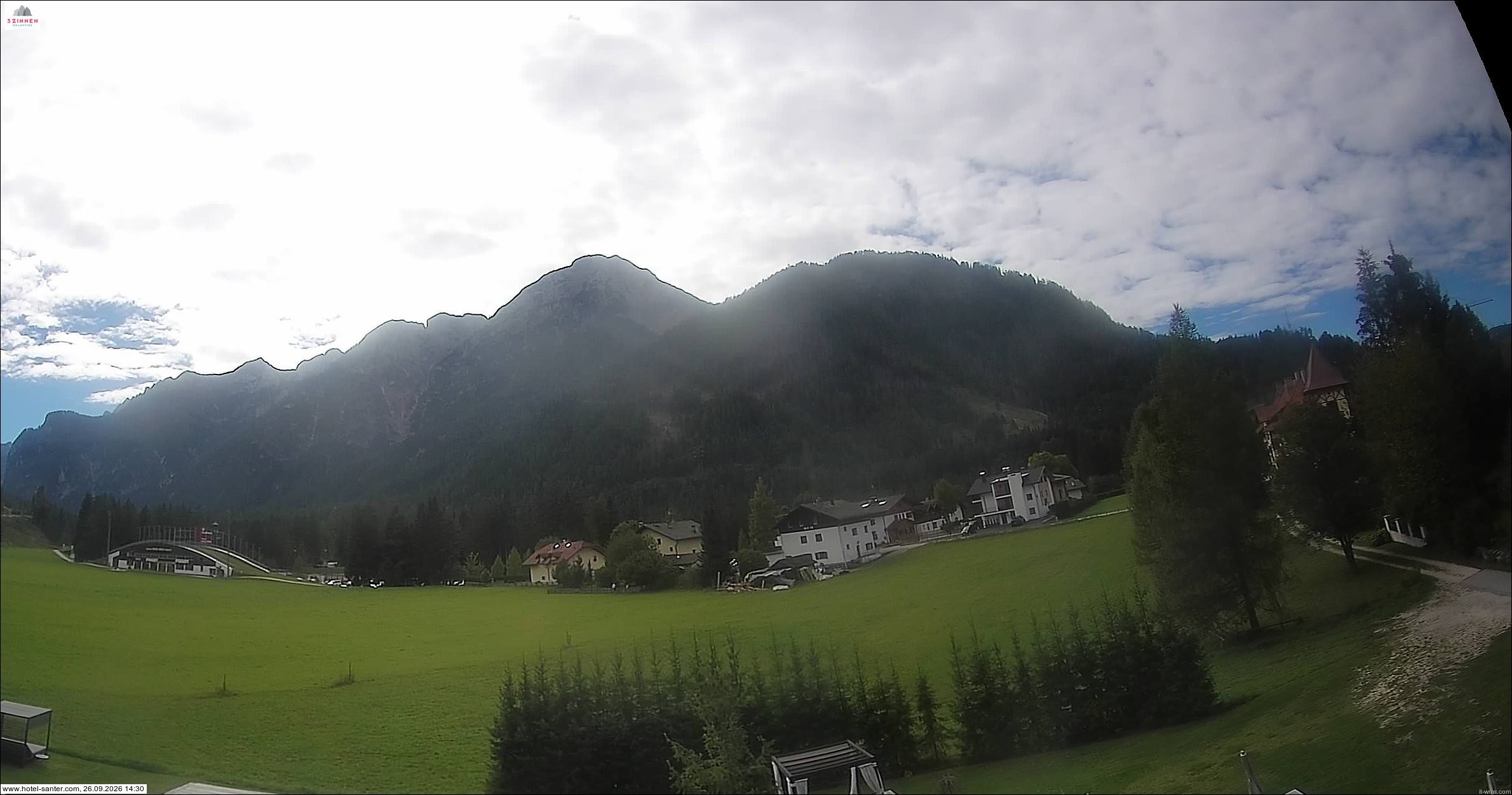 Archived image Webcam Hotel Santer in Toblach