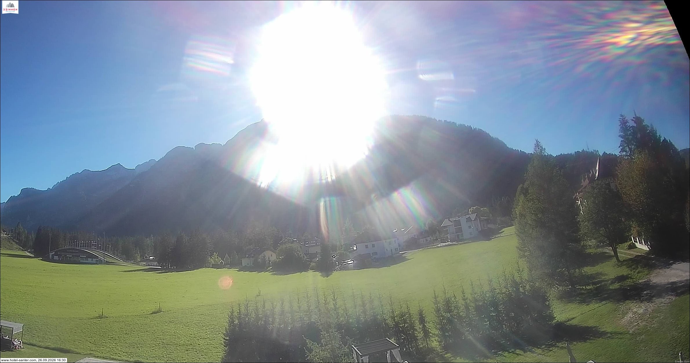 Archived image Webcam Hotel Santer in Toblach