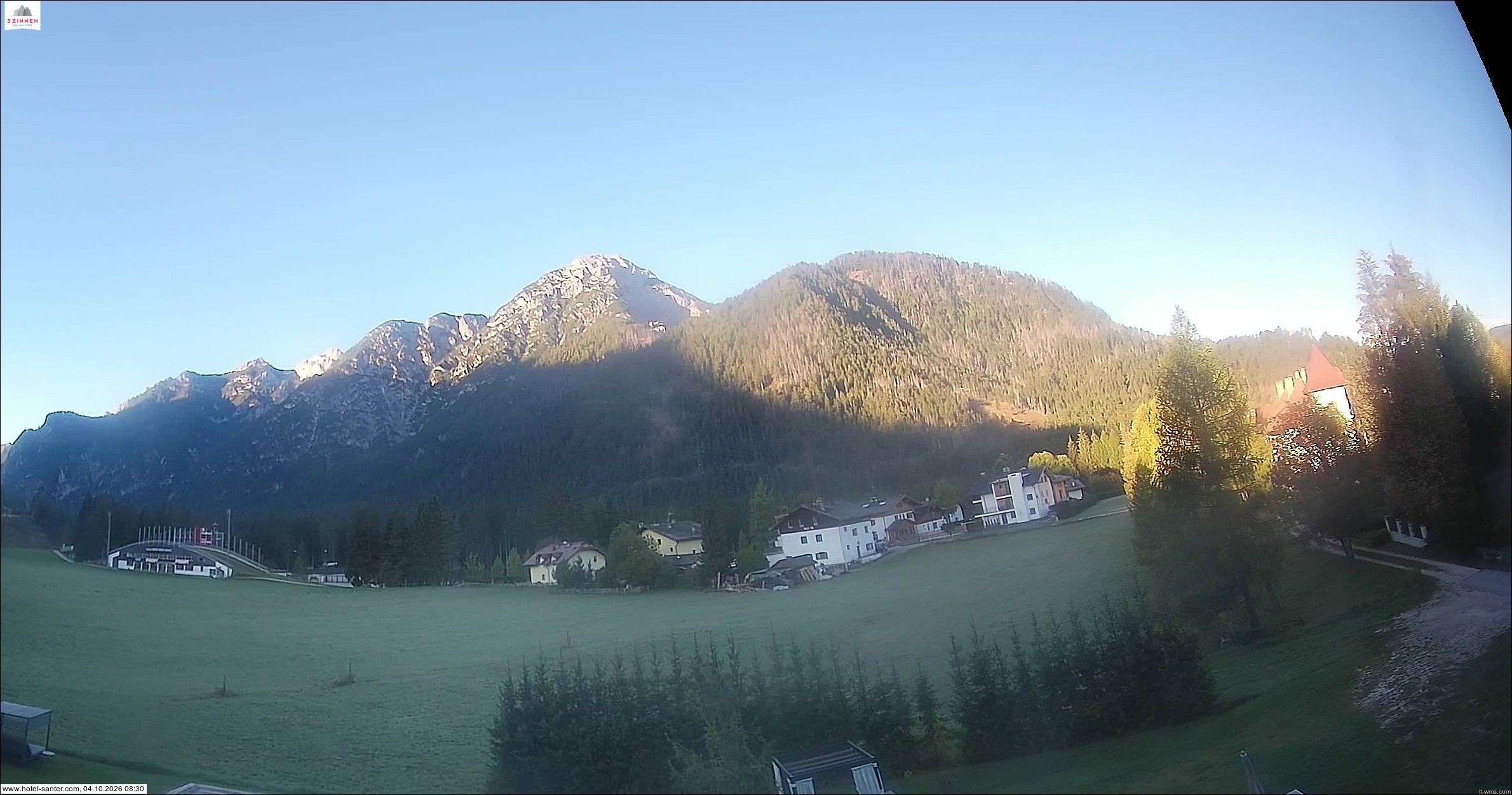 Archived image Webcam Hotel Santer in Toblach