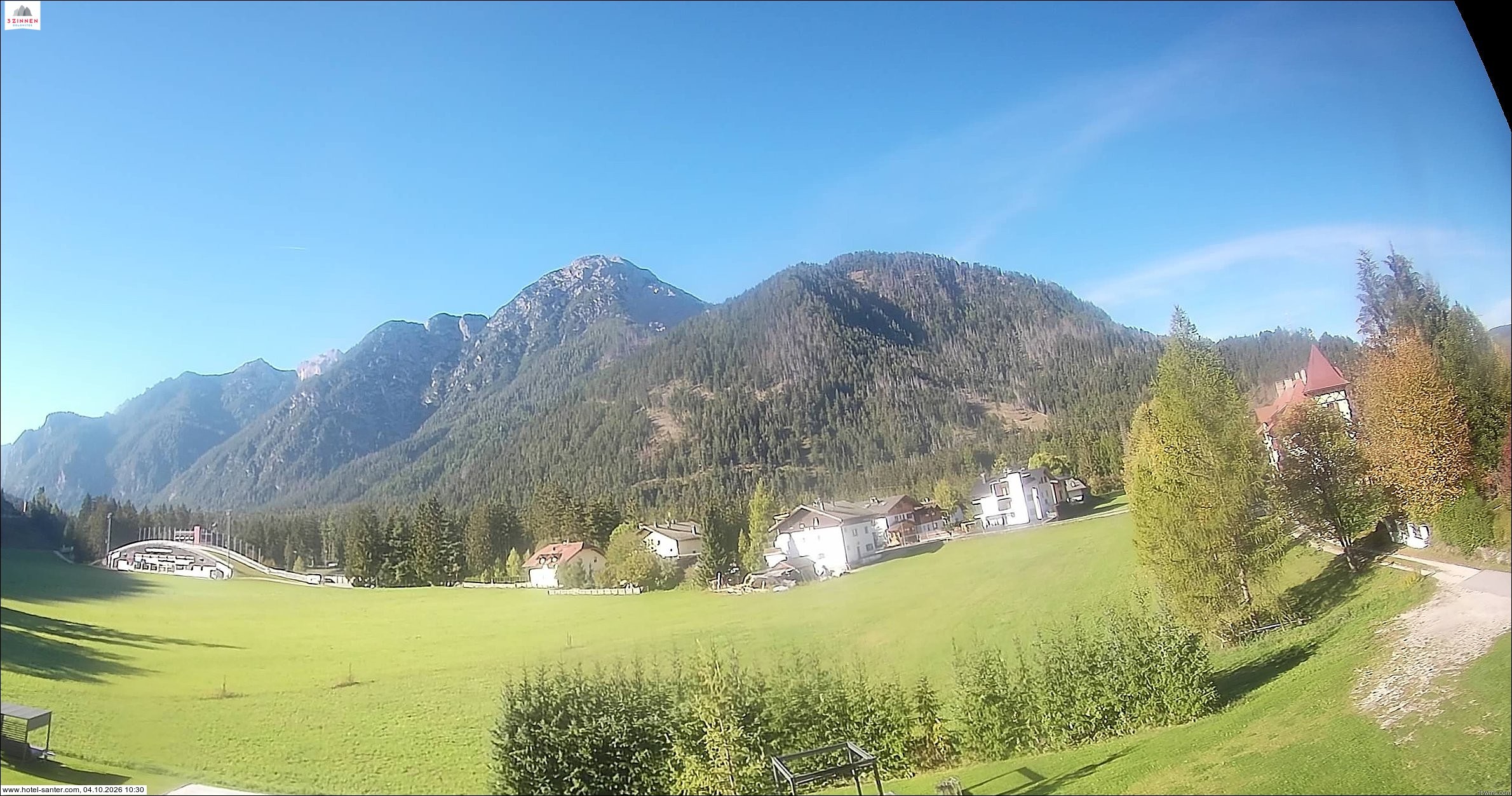 Archived image Webcam Hotel Santer in Toblach