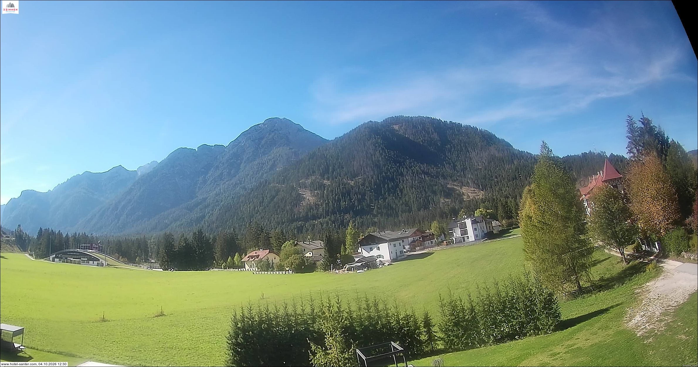 Archived image Webcam Hotel Santer in Toblach