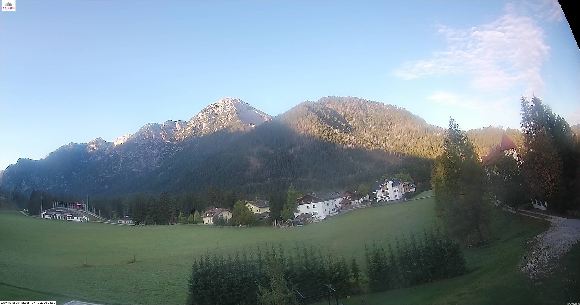 Archived image Webcam Hotel Santer in Toblach