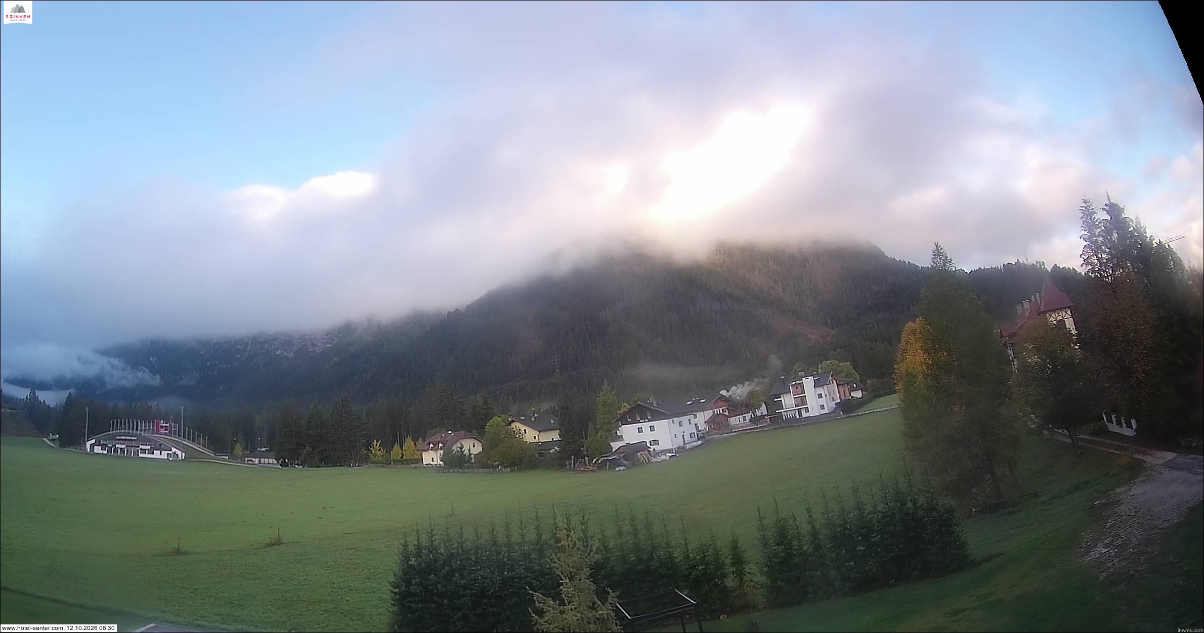 Archived image Webcam Hotel Santer in Toblach