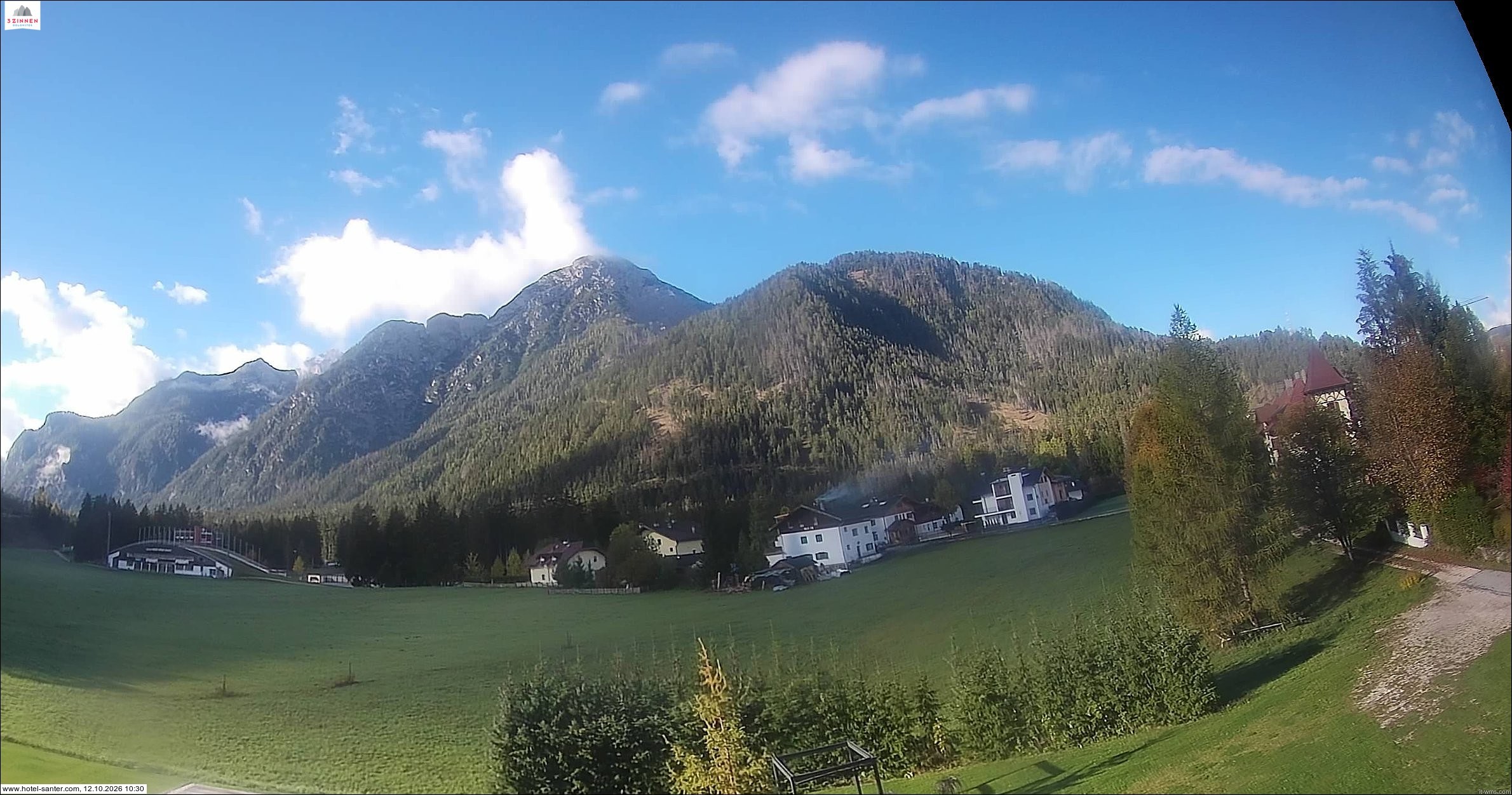 Archived image Webcam Hotel Santer in Toblach