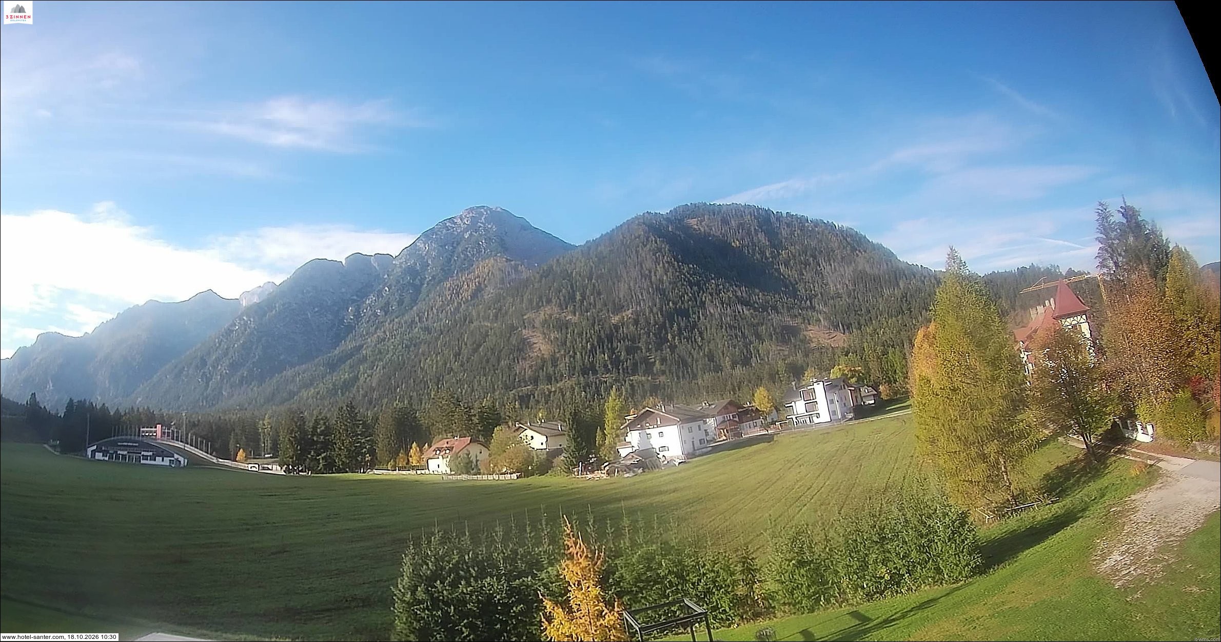 Archived image Webcam Hotel Santer in Toblach