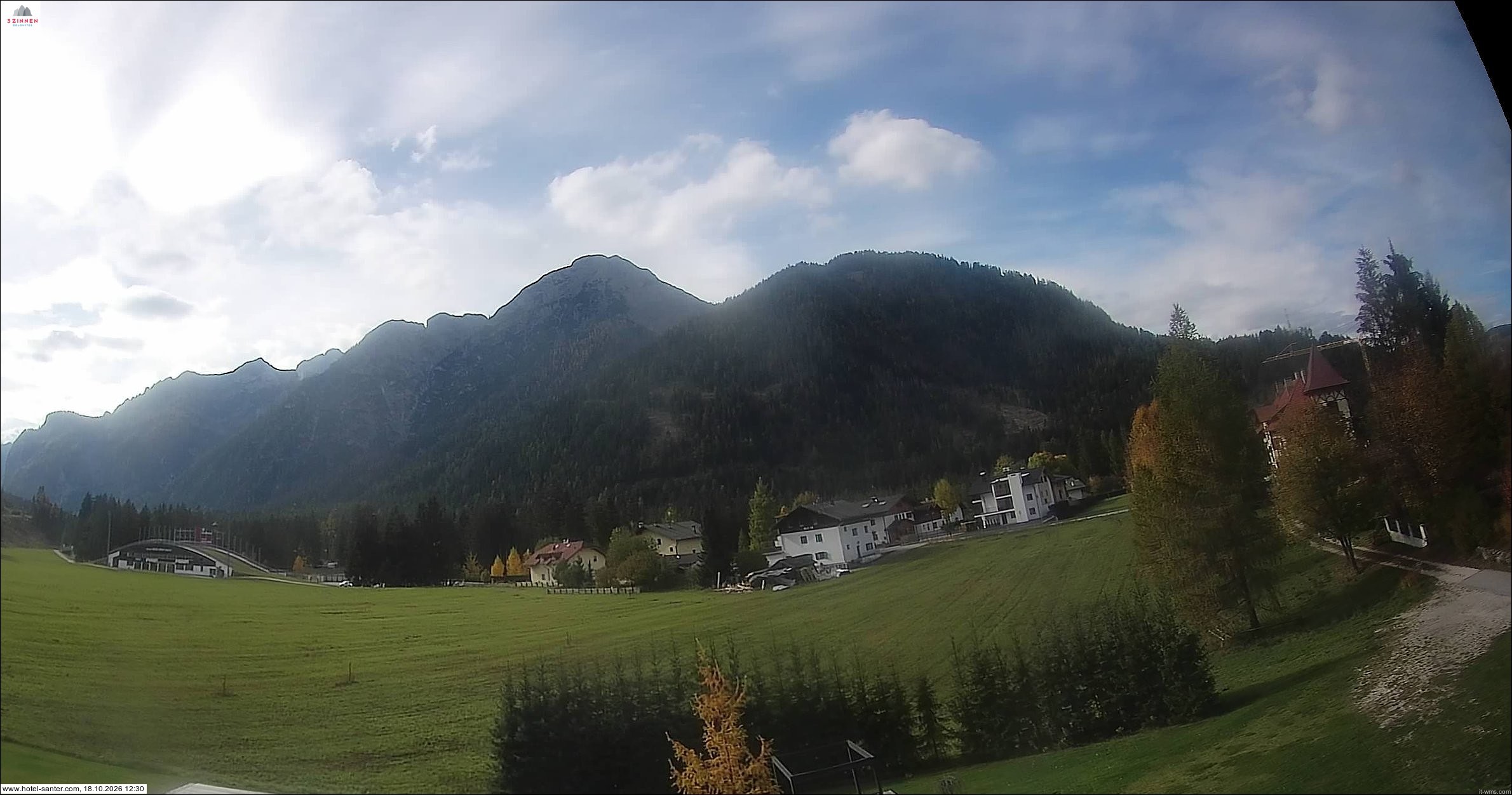 Archived image Webcam Hotel Santer in Toblach