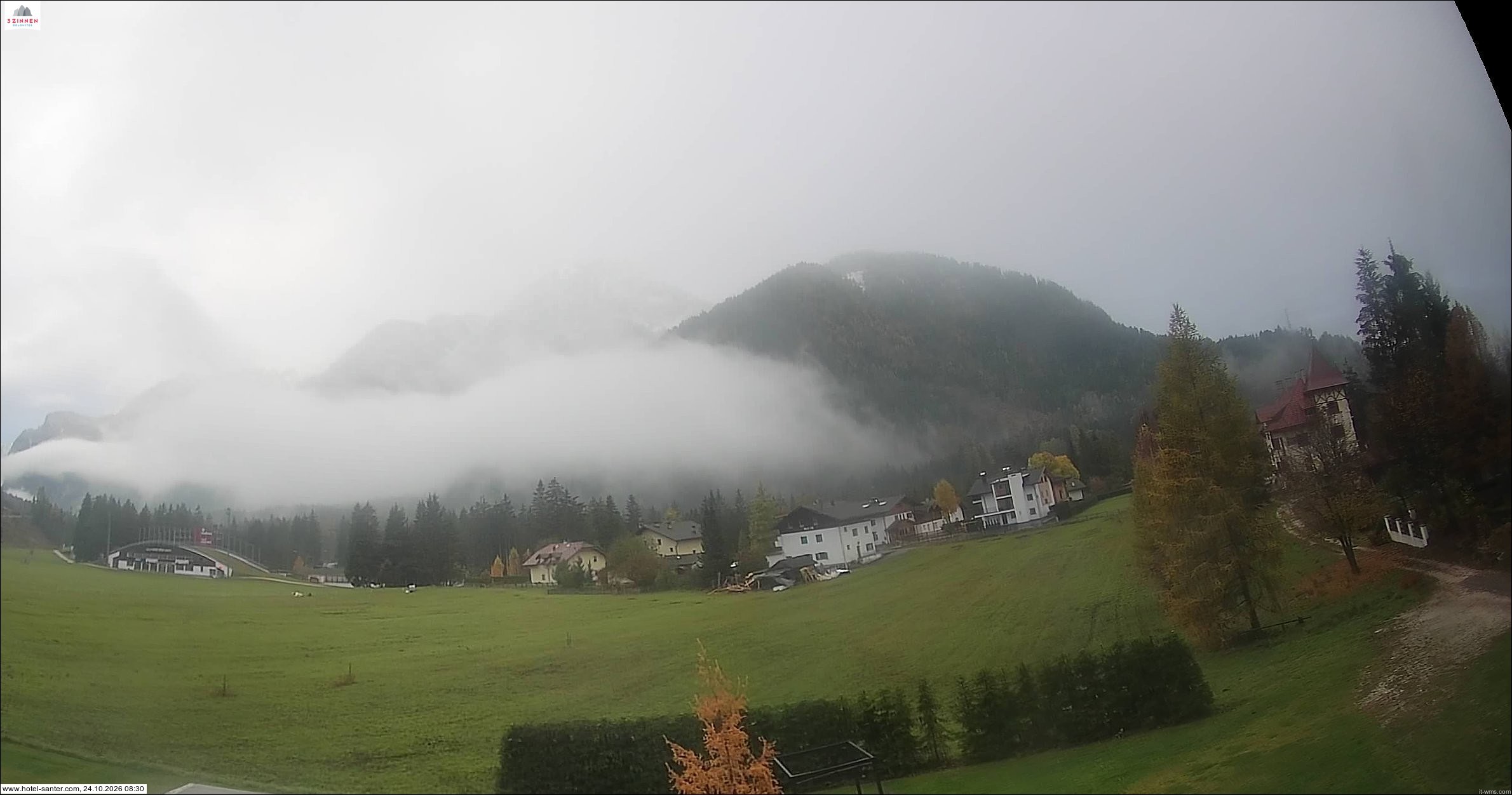 Archived image Webcam Hotel Santer in Toblach