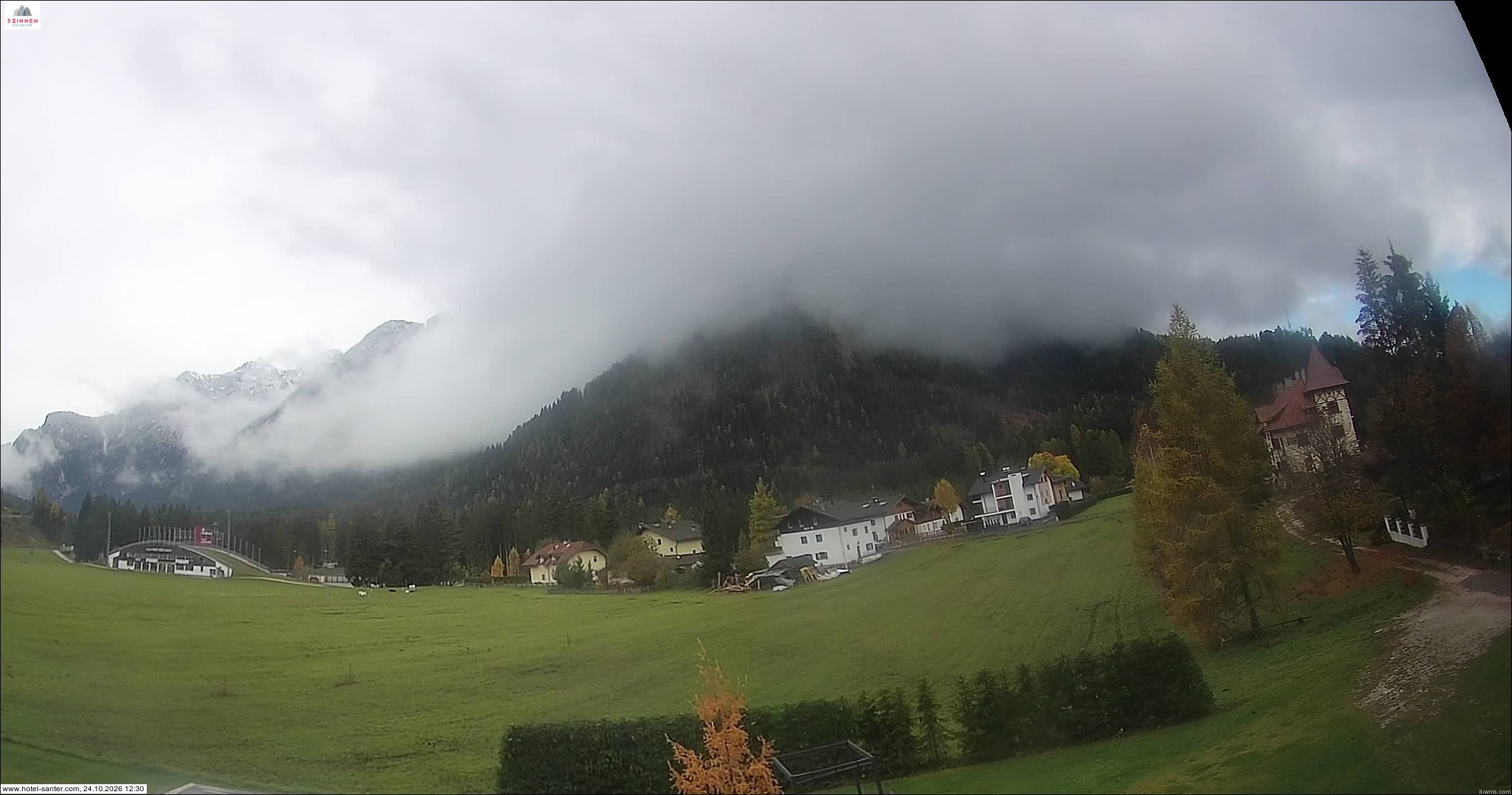 Archived image Webcam Hotel Santer in Toblach