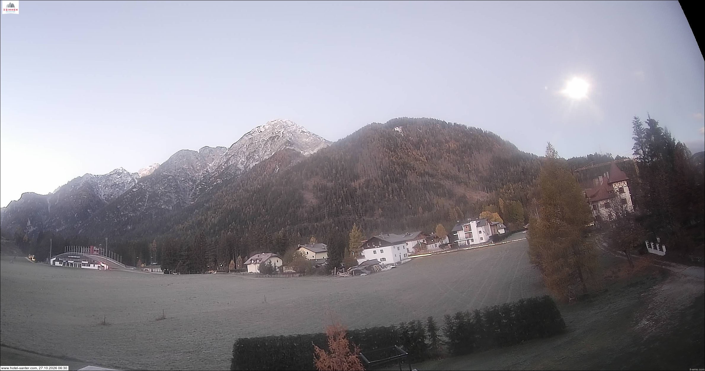 Archived image Webcam Hotel Santer in Toblach
