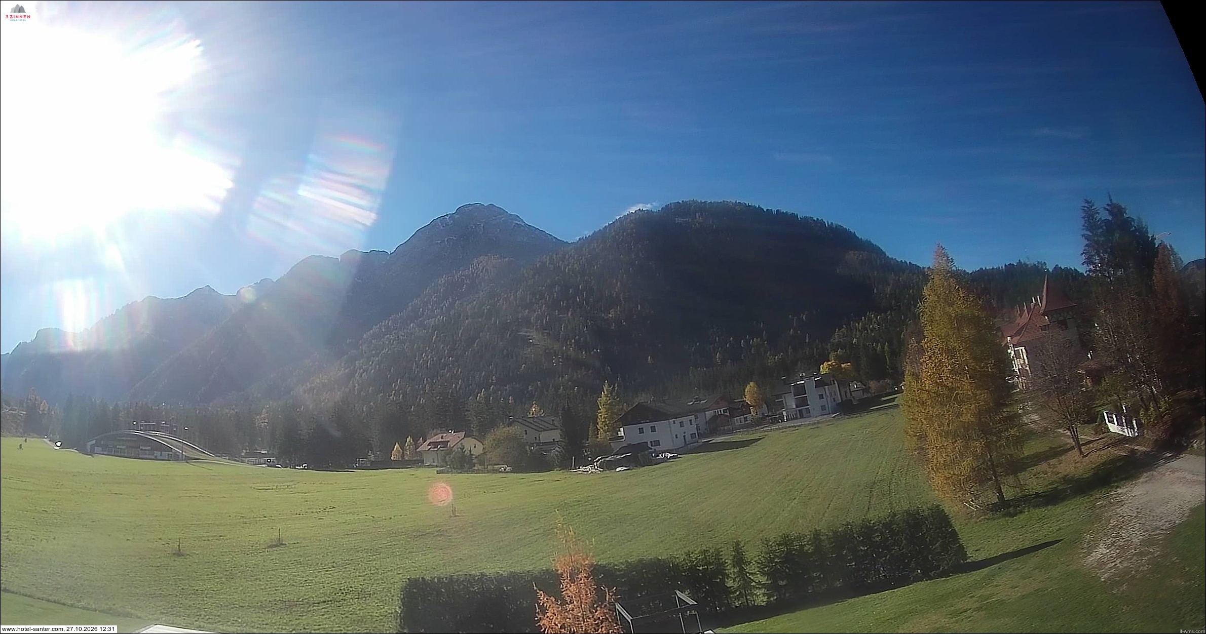 Archived image Webcam Hotel Santer in Toblach