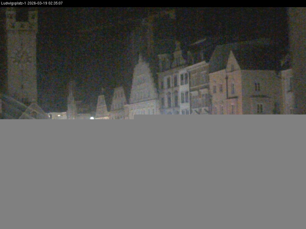 Archiv Foto Webcam Straubing: Blick auf den Stadtturm und Ludwigsplatz