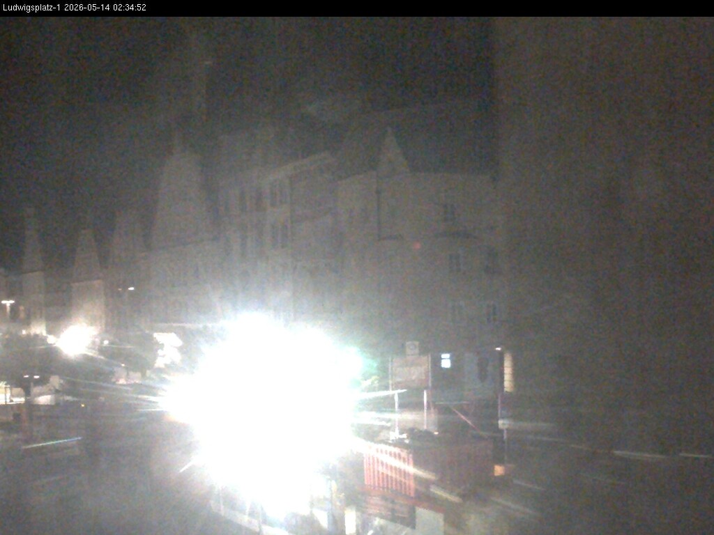 Archiv Foto Webcam Straubing: Blick auf den Stadtturm und Ludwigsplatz
