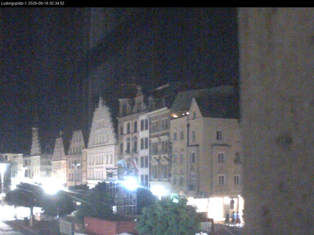 Archiv Foto Webcam Straubing: Blick auf den Stadtturm und Ludwigsplatz