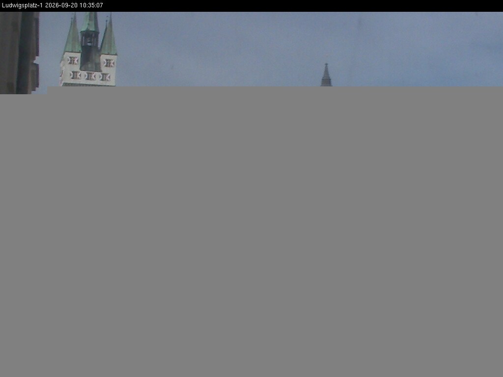 Archiv Foto Webcam Straubing: Blick auf den Stadtturm und Ludwigsplatz