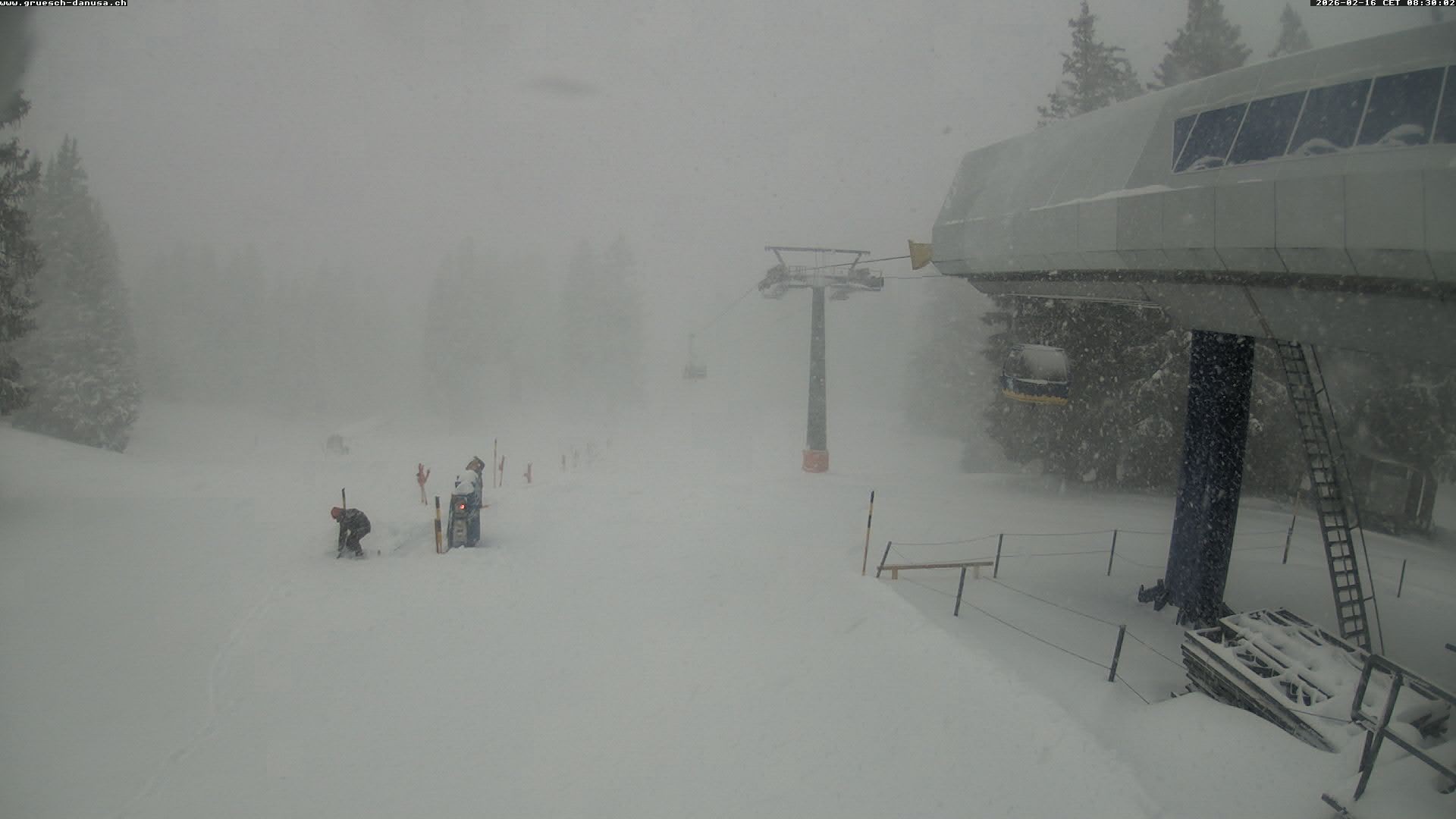 Archiv Foto Webcam Bergstation Grüsch Danusa