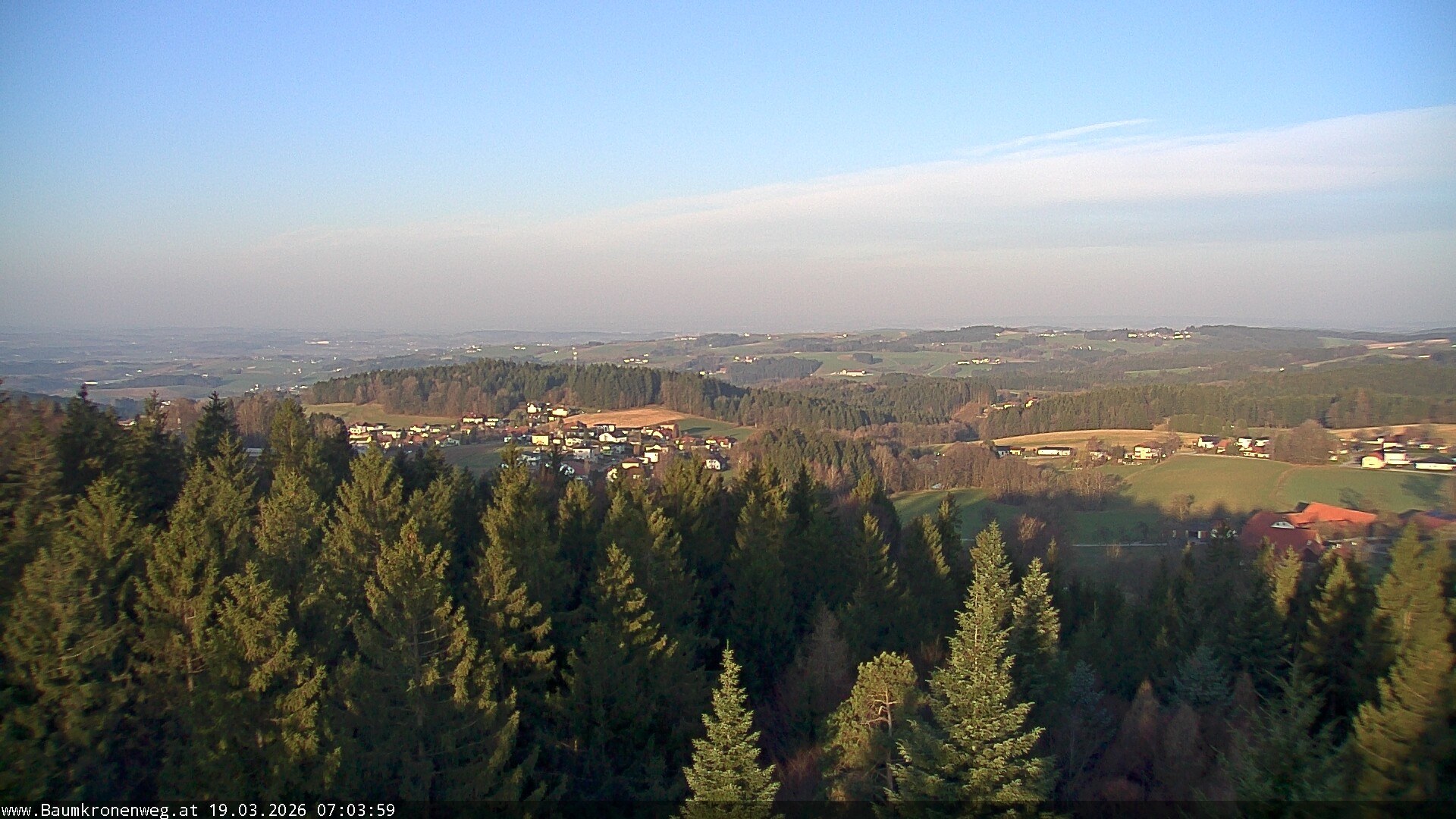 Archiv Foto Webcam Erlebnisturm Baumkronenweg Kopfing