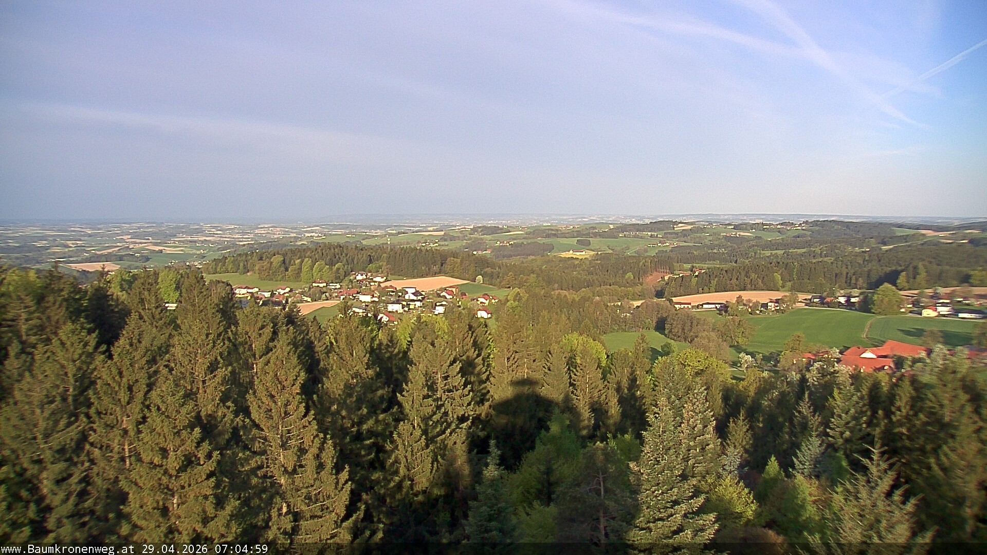 Archiv Foto Webcam Erlebnisturm Baumkronenweg Kopfing