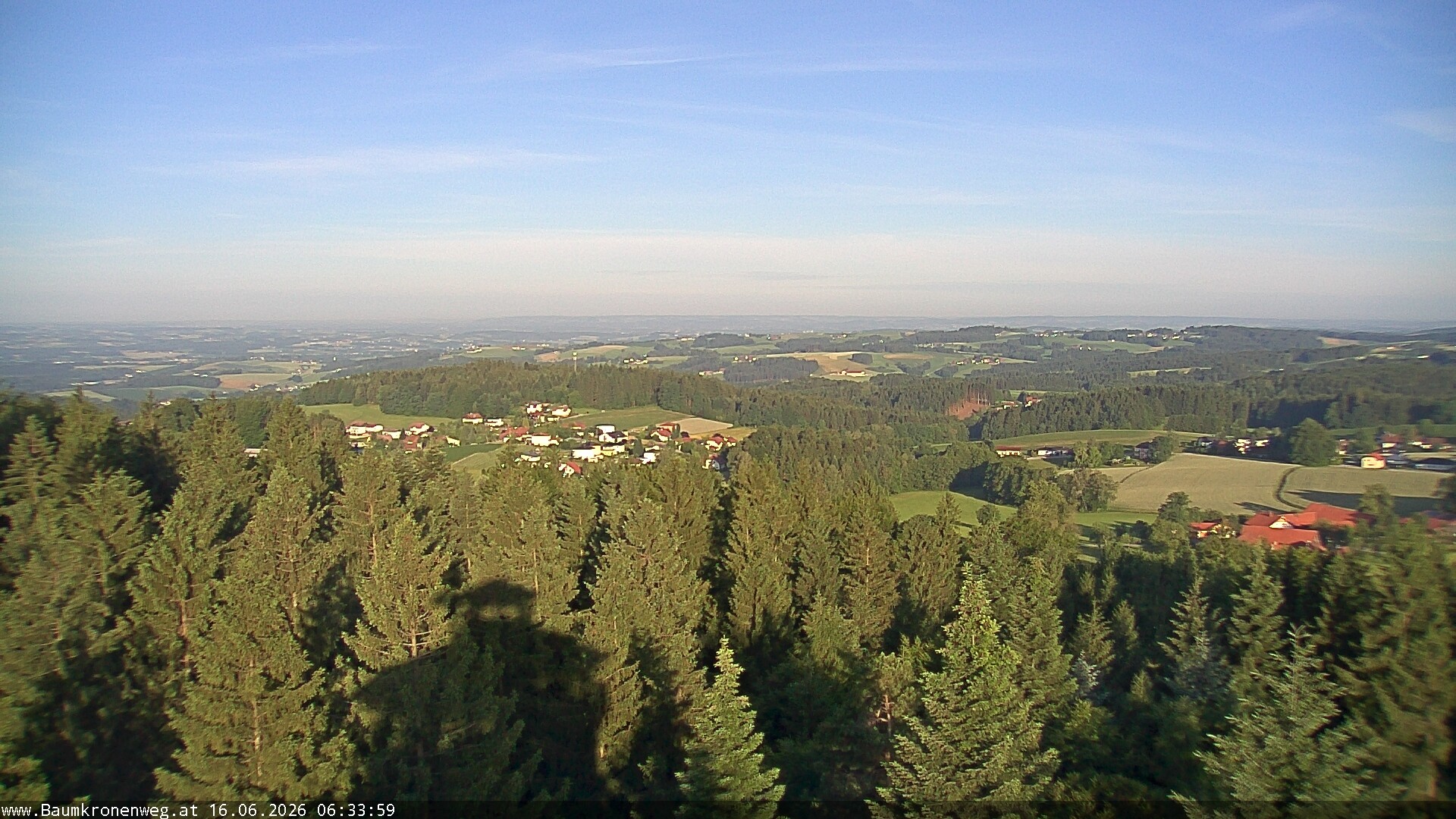 Archiv Foto Webcam Erlebnisturm Baumkronenweg Kopfing