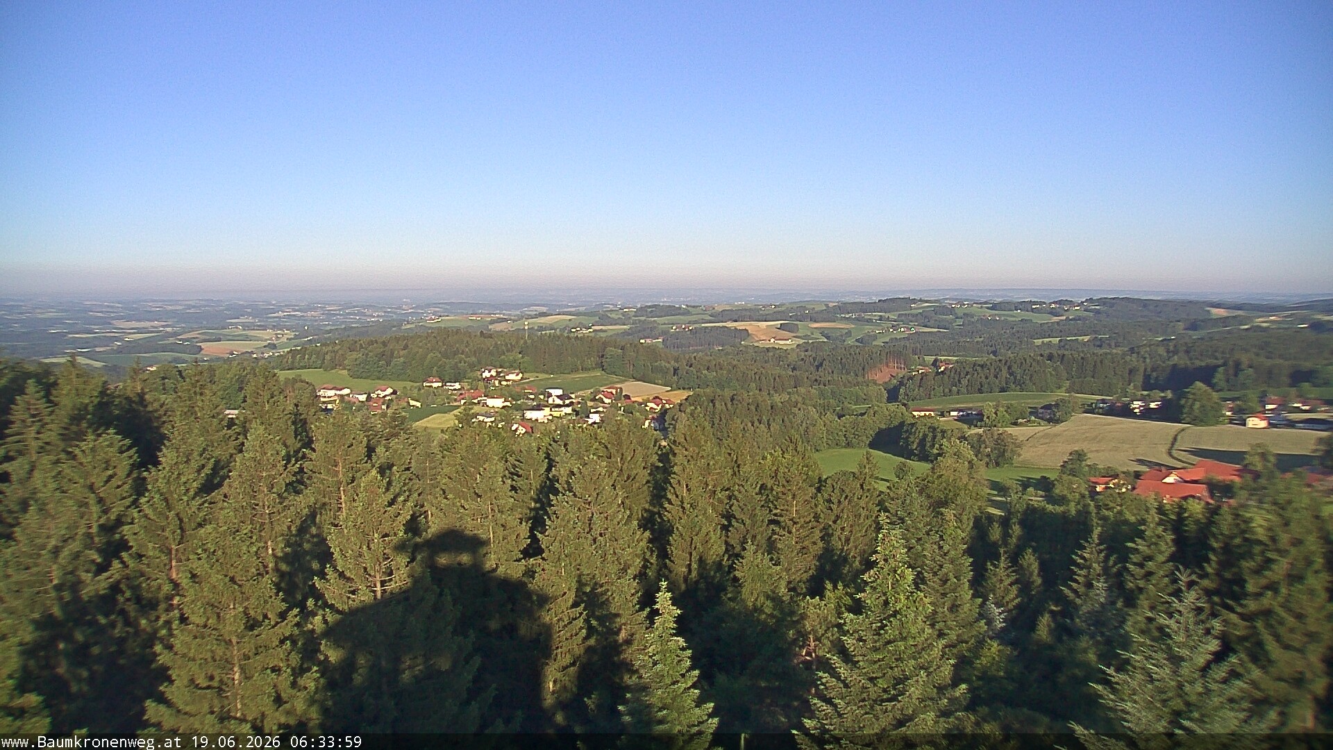 Archiv Foto Webcam Erlebnisturm Baumkronenweg Kopfing