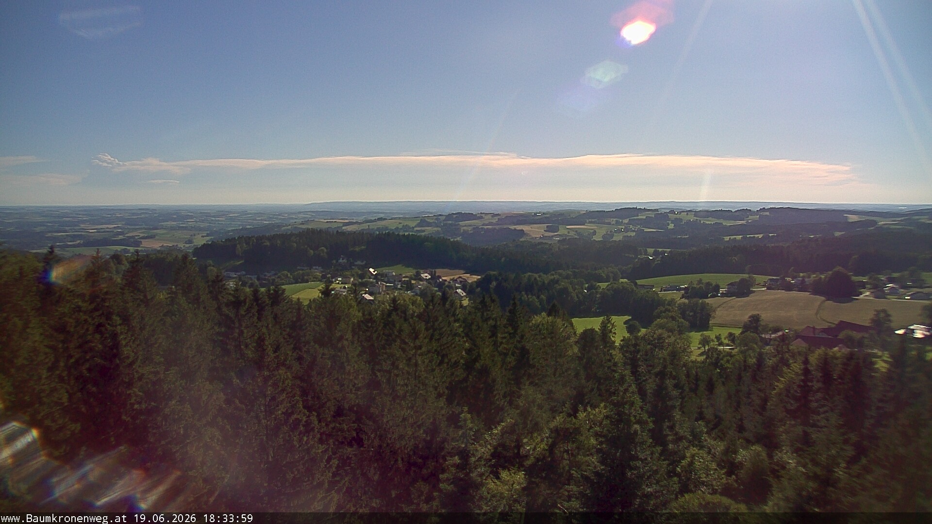 Archiv Foto Webcam Erlebnisturm Baumkronenweg Kopfing