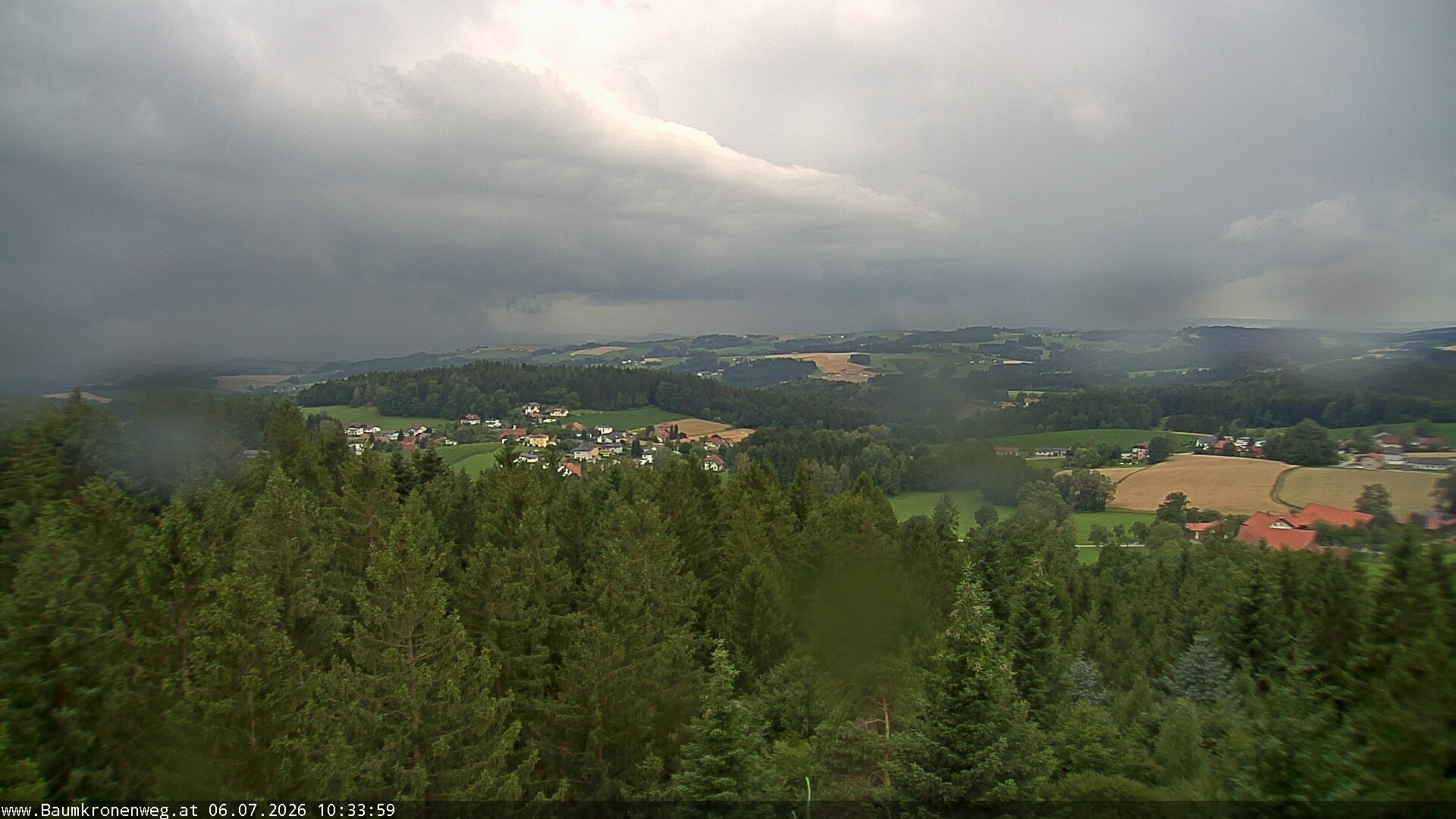 Archiv Foto Webcam Erlebnisturm Baumkronenweg Kopfing