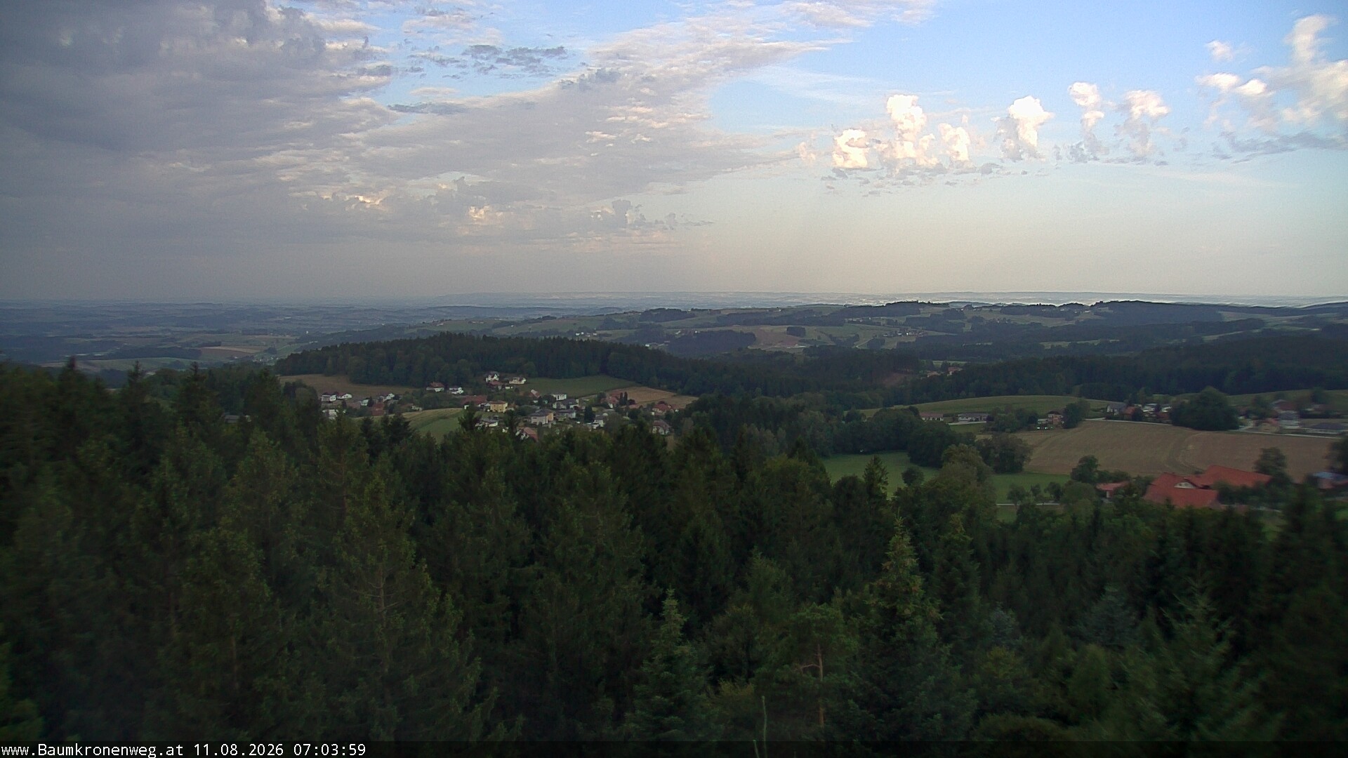 Archiv Foto Webcam Erlebnisturm Baumkronenweg Kopfing